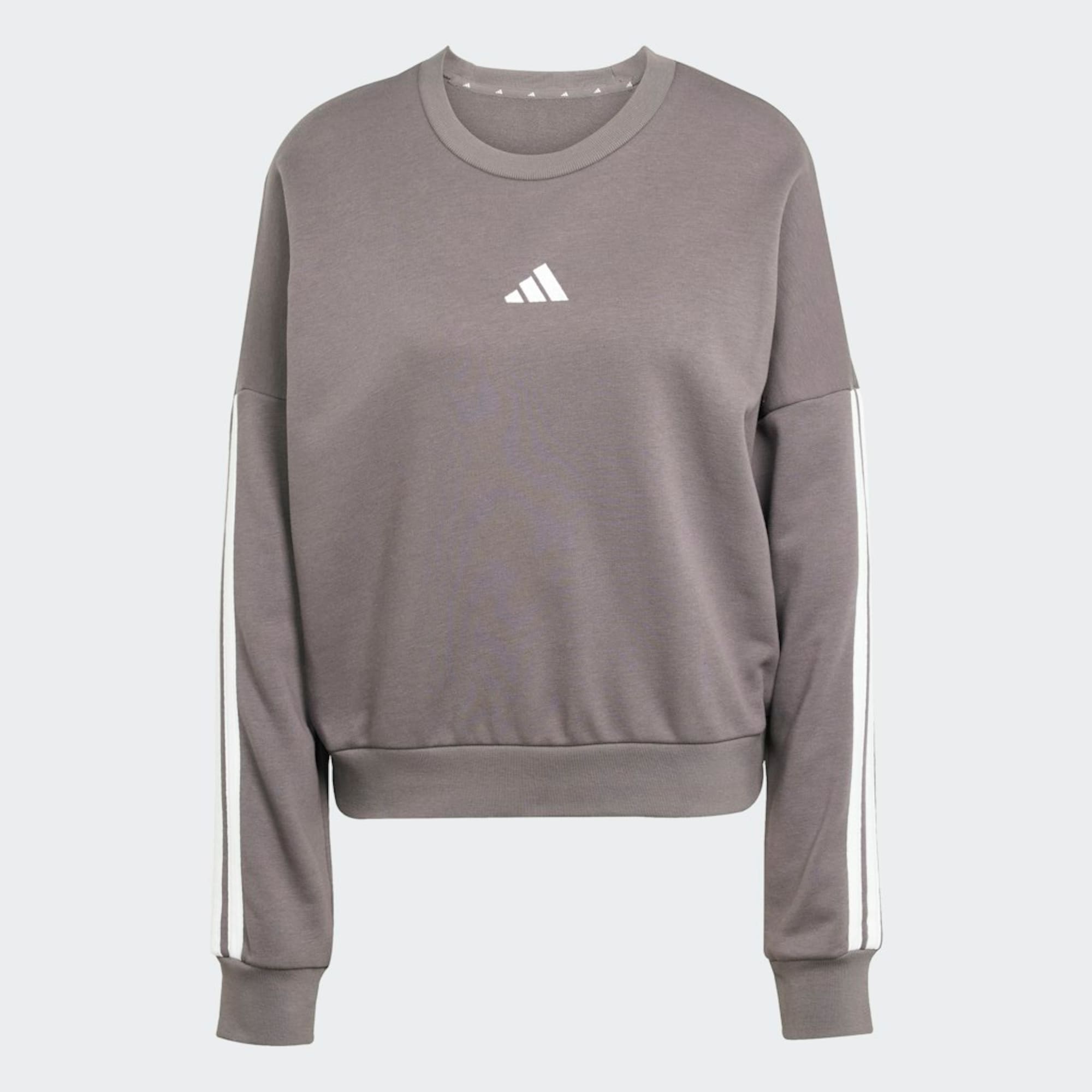 ADIDAS SPORTSWEAR Hanorac sport Essentials  gri închis / alb