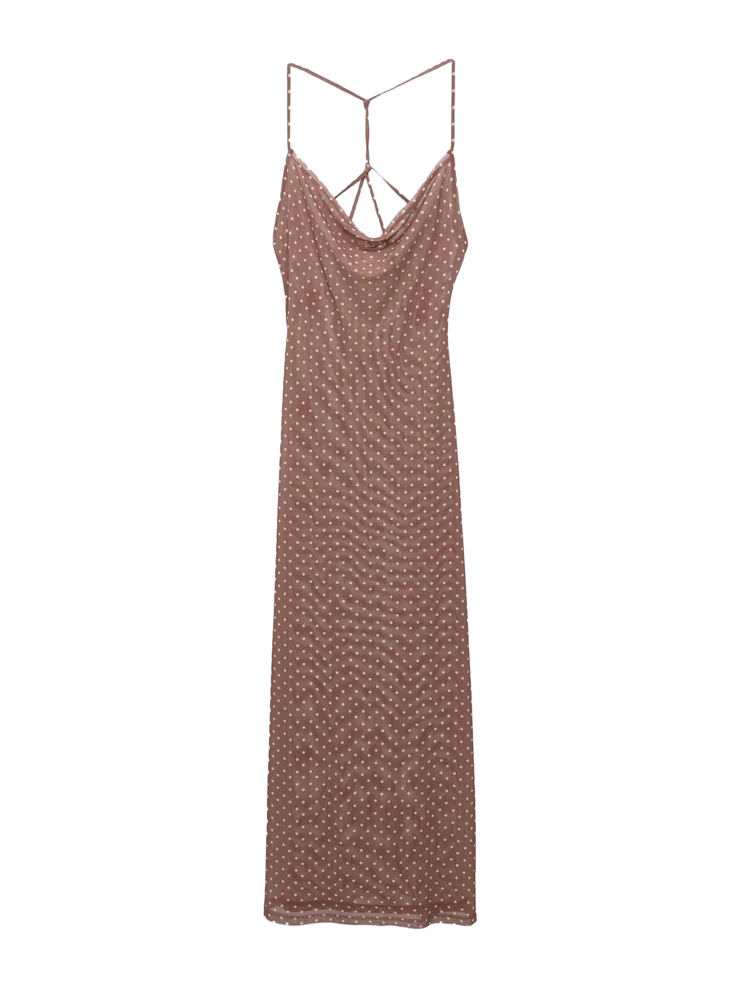 Pull&Bear Rochie de vară  maro / alb