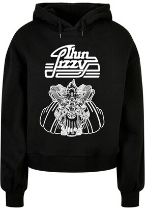 Merchcode Sweatshirt ‘Thin Lizzy – Rocker’ Zwart / Wit