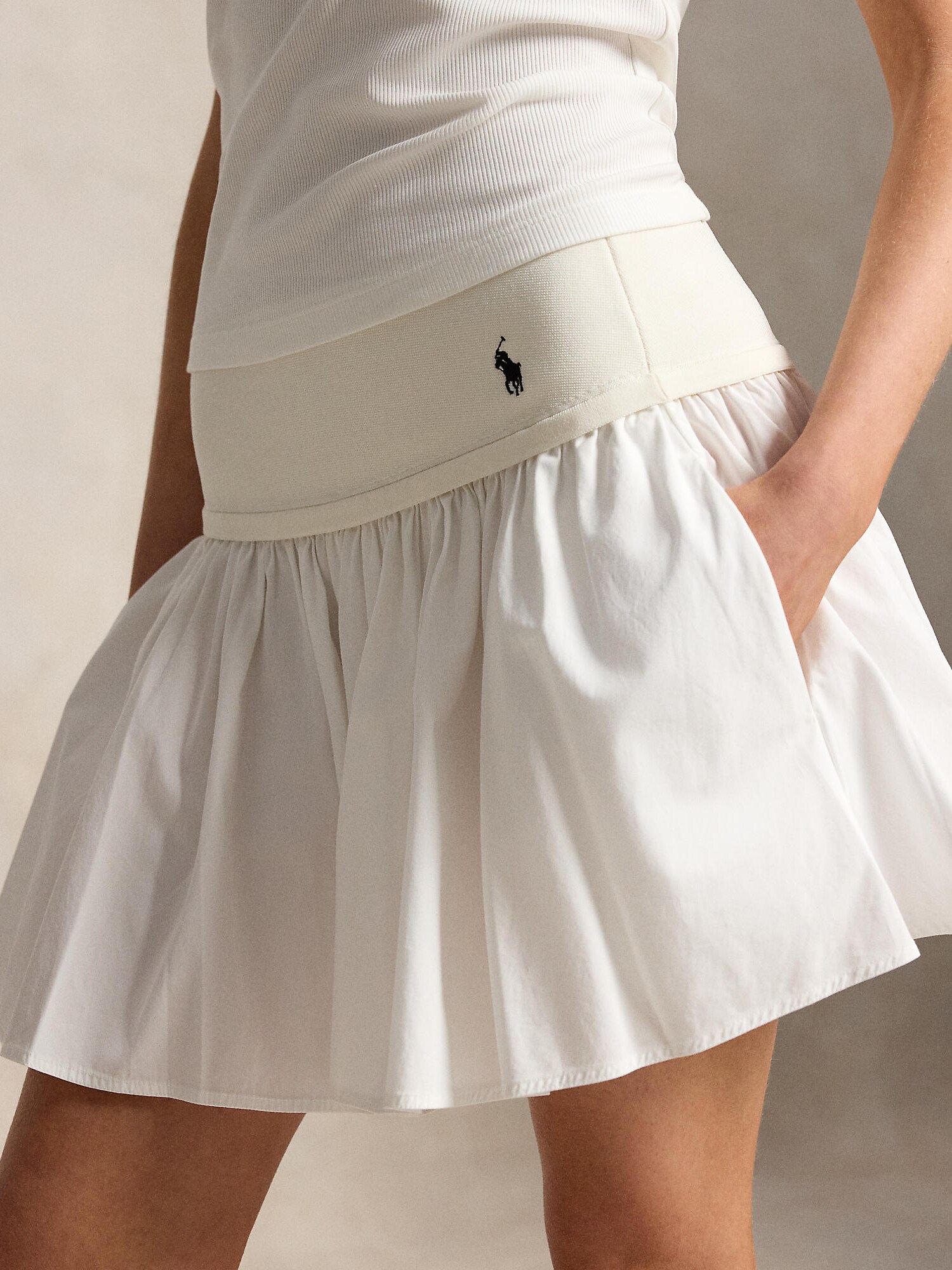 Polo Ralph Lauren Sukňa  čierna / biela (obrázok 5)