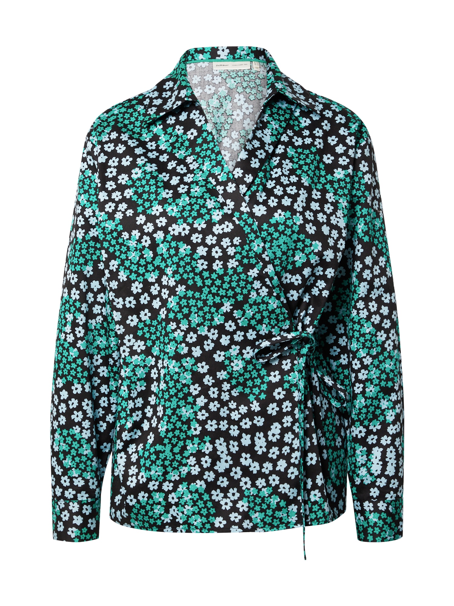 InWear Bluse 'Max'  azur / jade / sort