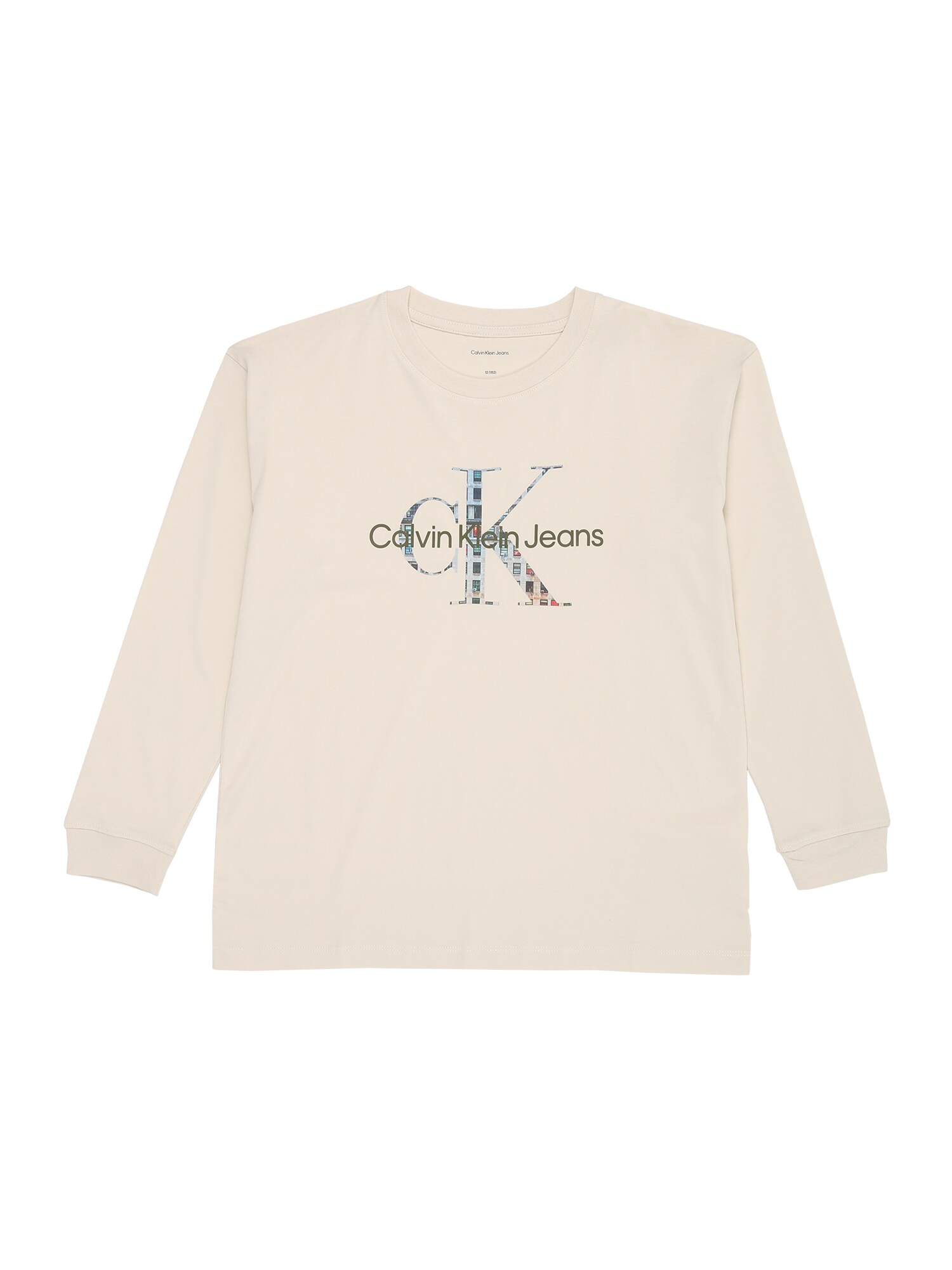 Calvin Klein Jeans Tricou  albastru pastel / grej / verde pin / roșu deschis