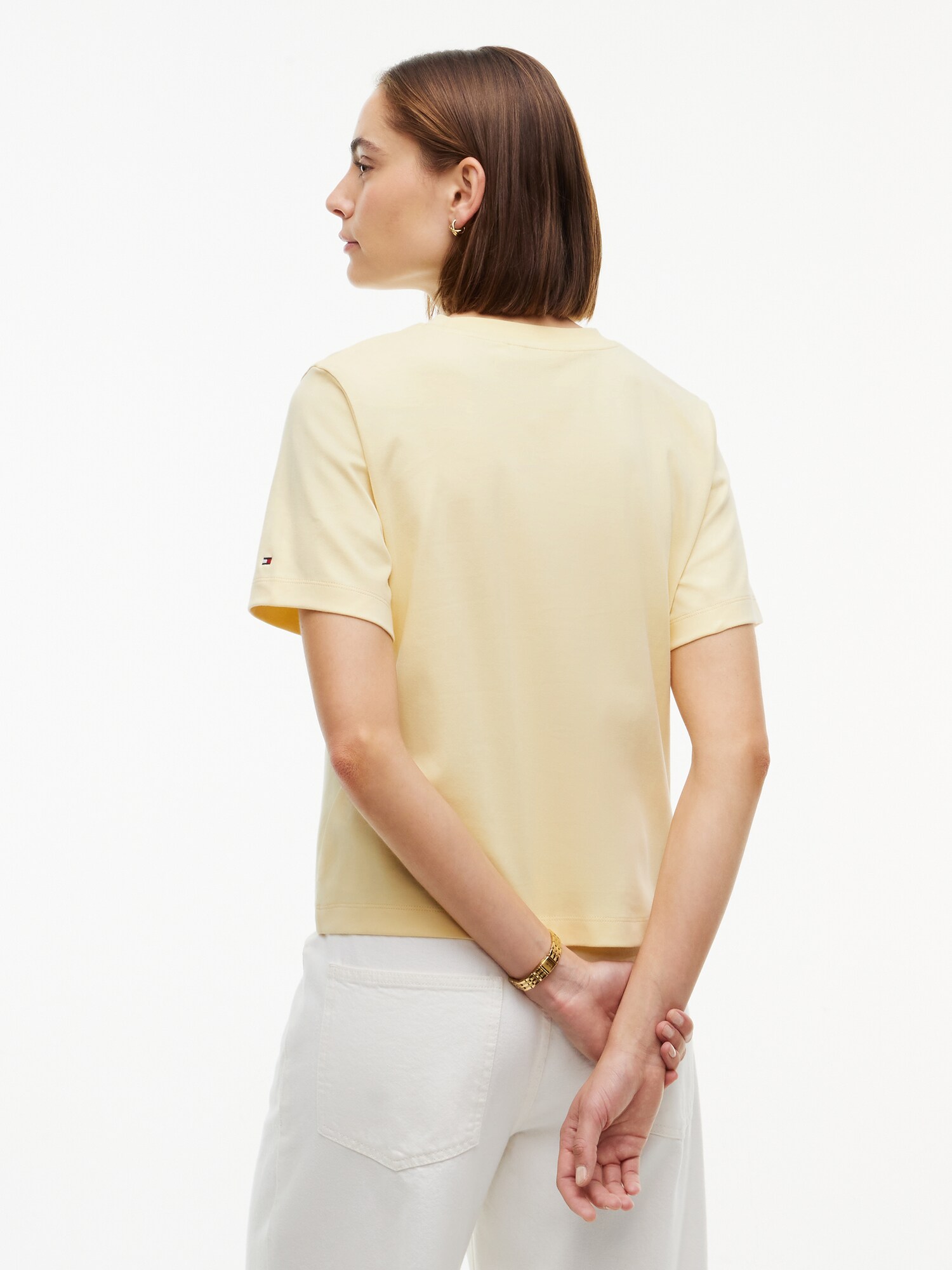 TOMMY HILFIGER Camiseta 'STUDIO TOMMY' amarillo claro / rojo – imagen 3
