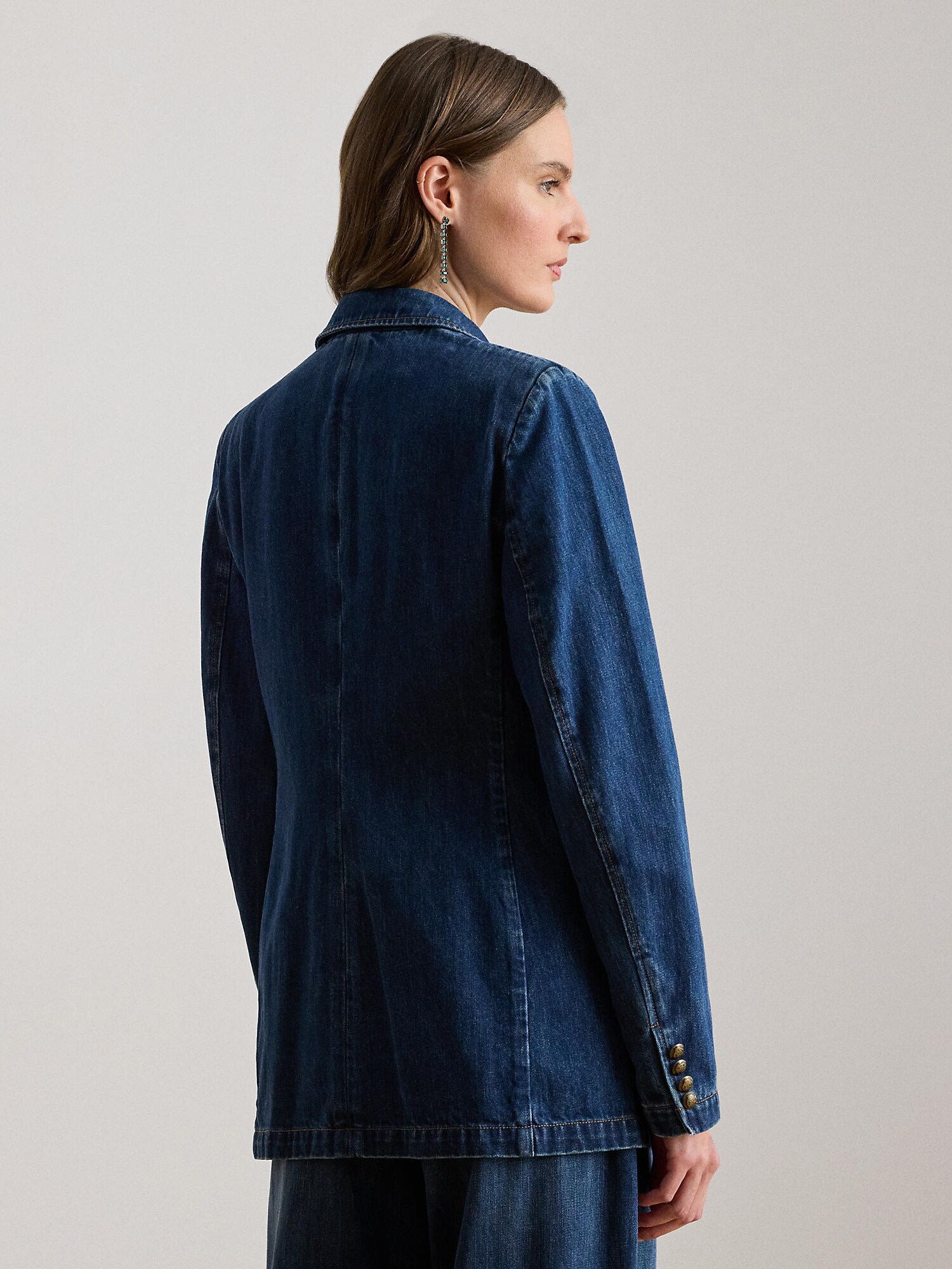 Lauren Ralph Lauren Blejzer  modrá denim (obrázok 3)