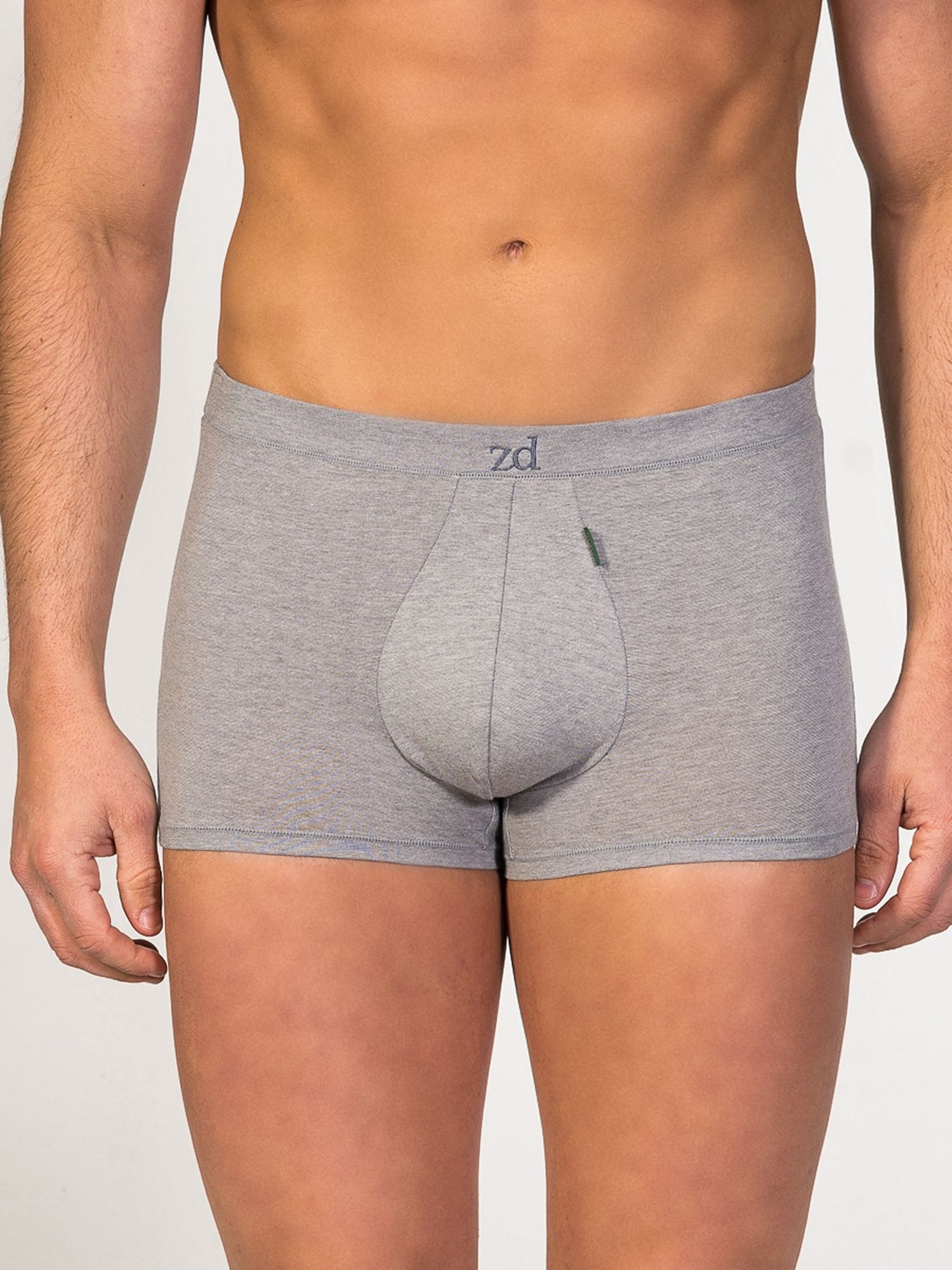 zd ZERO DEFECTS Calzoncillo boxer 'Ikaria Egyptian cotton' gris