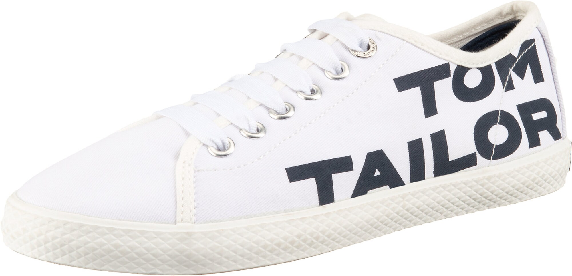 TOM TAILOR Sportbačiai be auliuko  juoda / balkšva