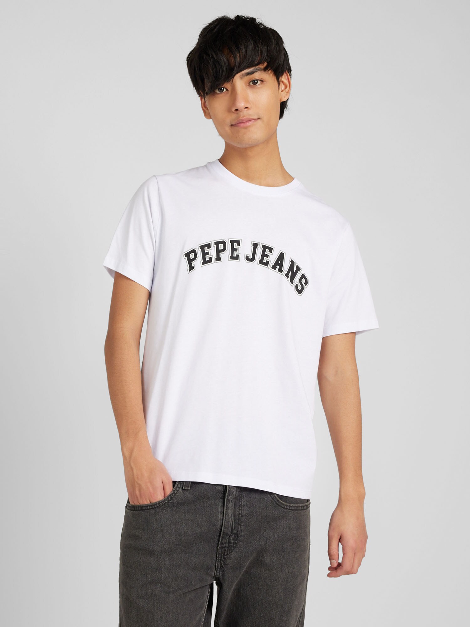 Pepe Jeans Póló 'Clement'  fekete / fehér termék 2. képe