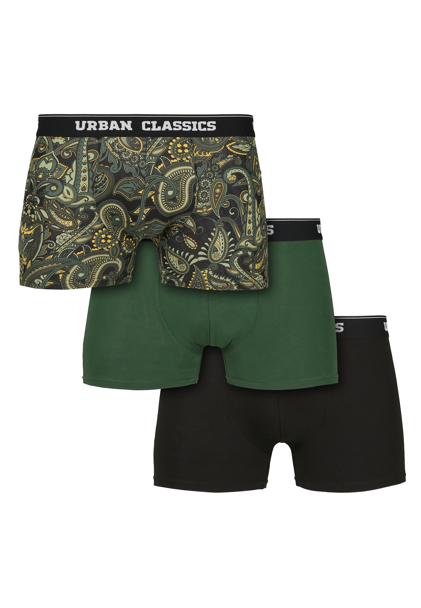 Urban Classics Боксерки  каки / маслина / тъмнозелено / черно