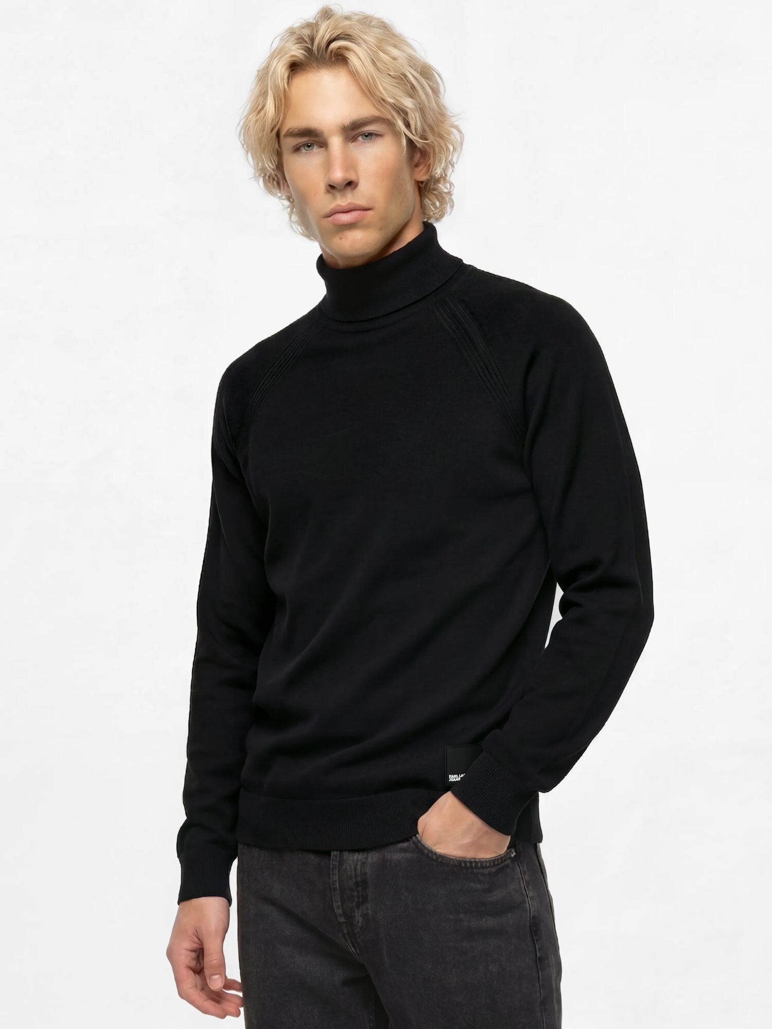 KARL LAGERFELD JEANS Jersey negro – imagen 4