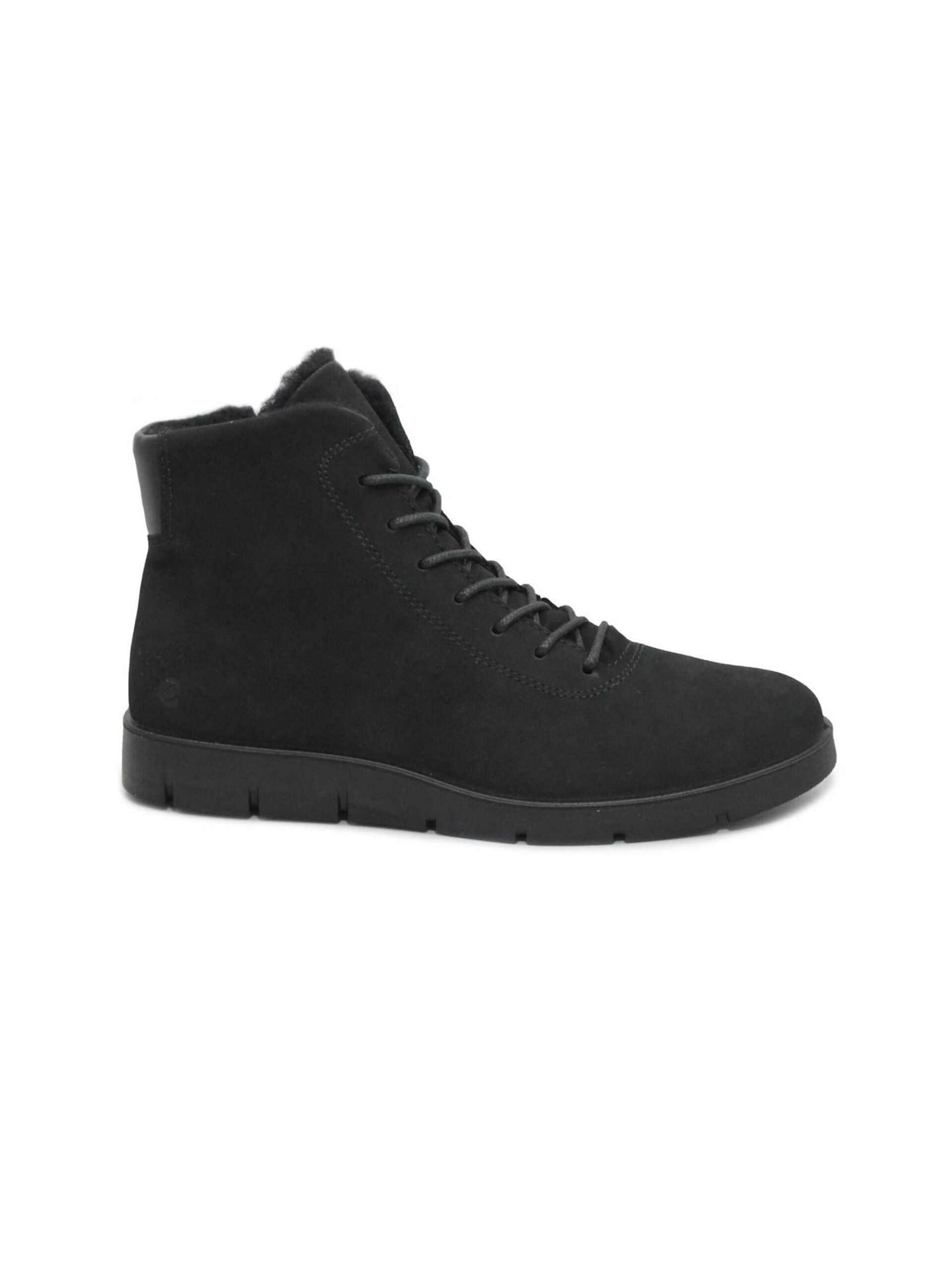 Ecco Stövel 'ECCO 282403 BELLA black scarpe donna stivaletto lacci pelo' kängor & boots dam