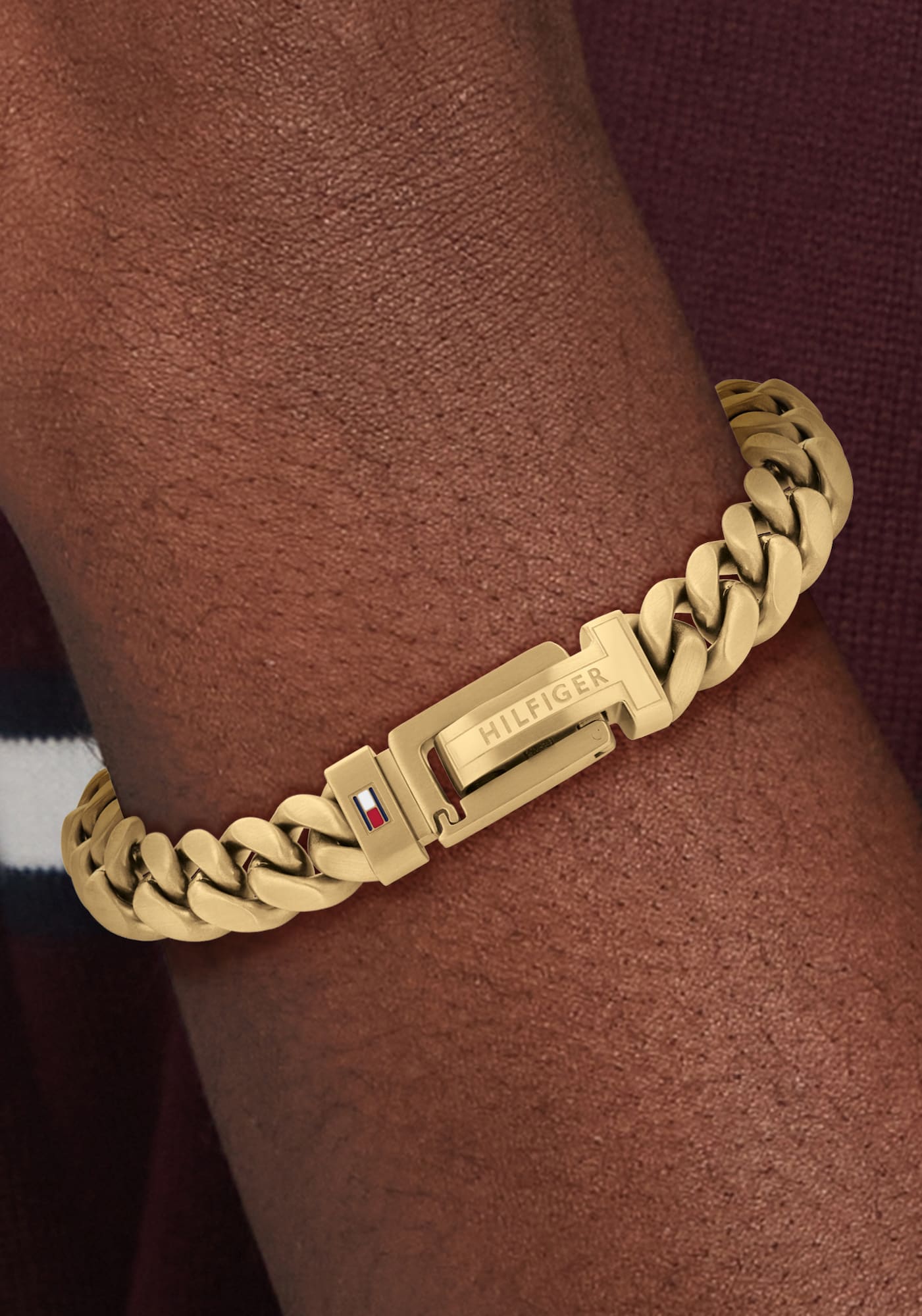 TOMMY HILFIGER Karkötő arany termék 2. képe