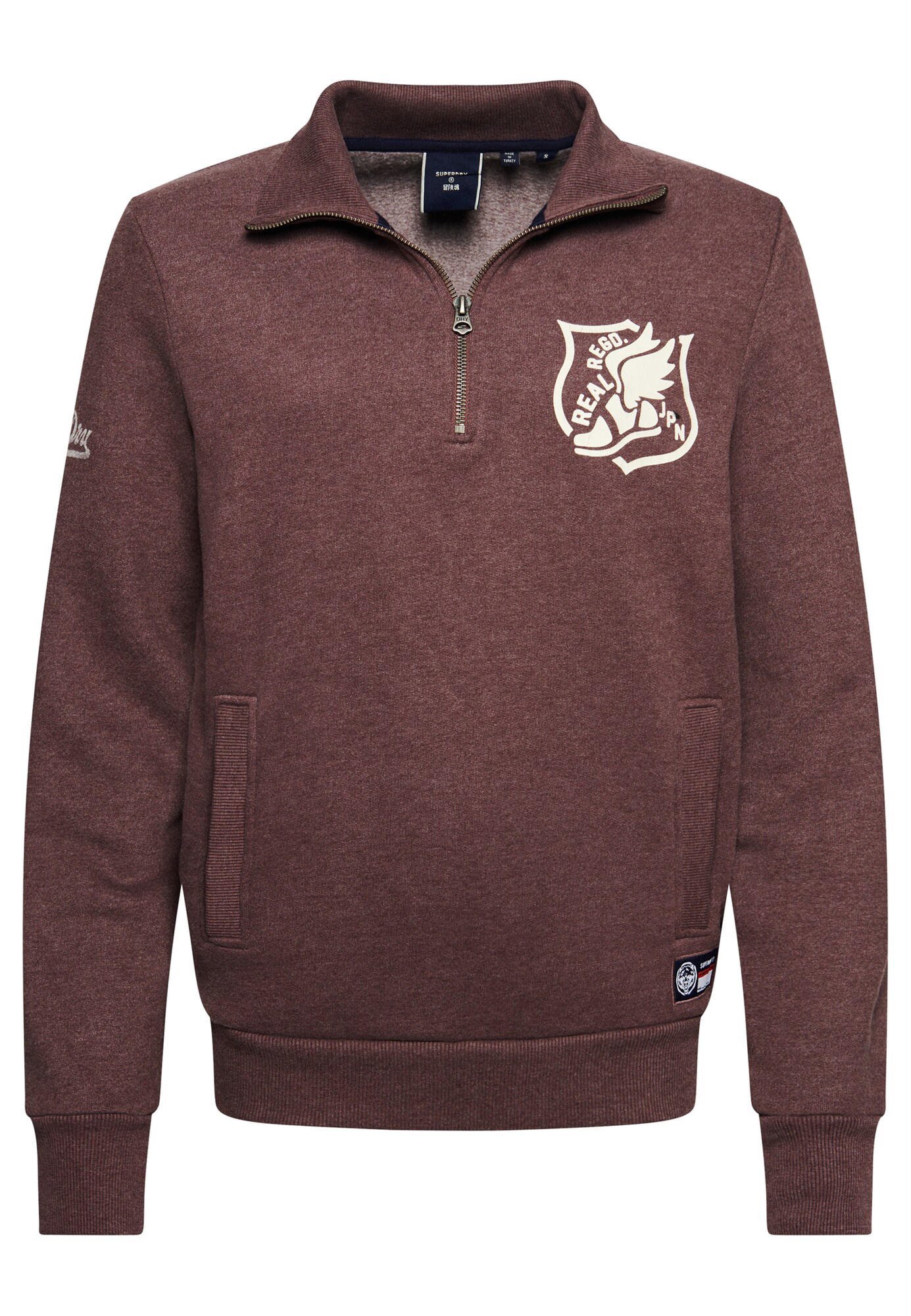Superdry Superdry Trainingsjacke pflaume / weiß