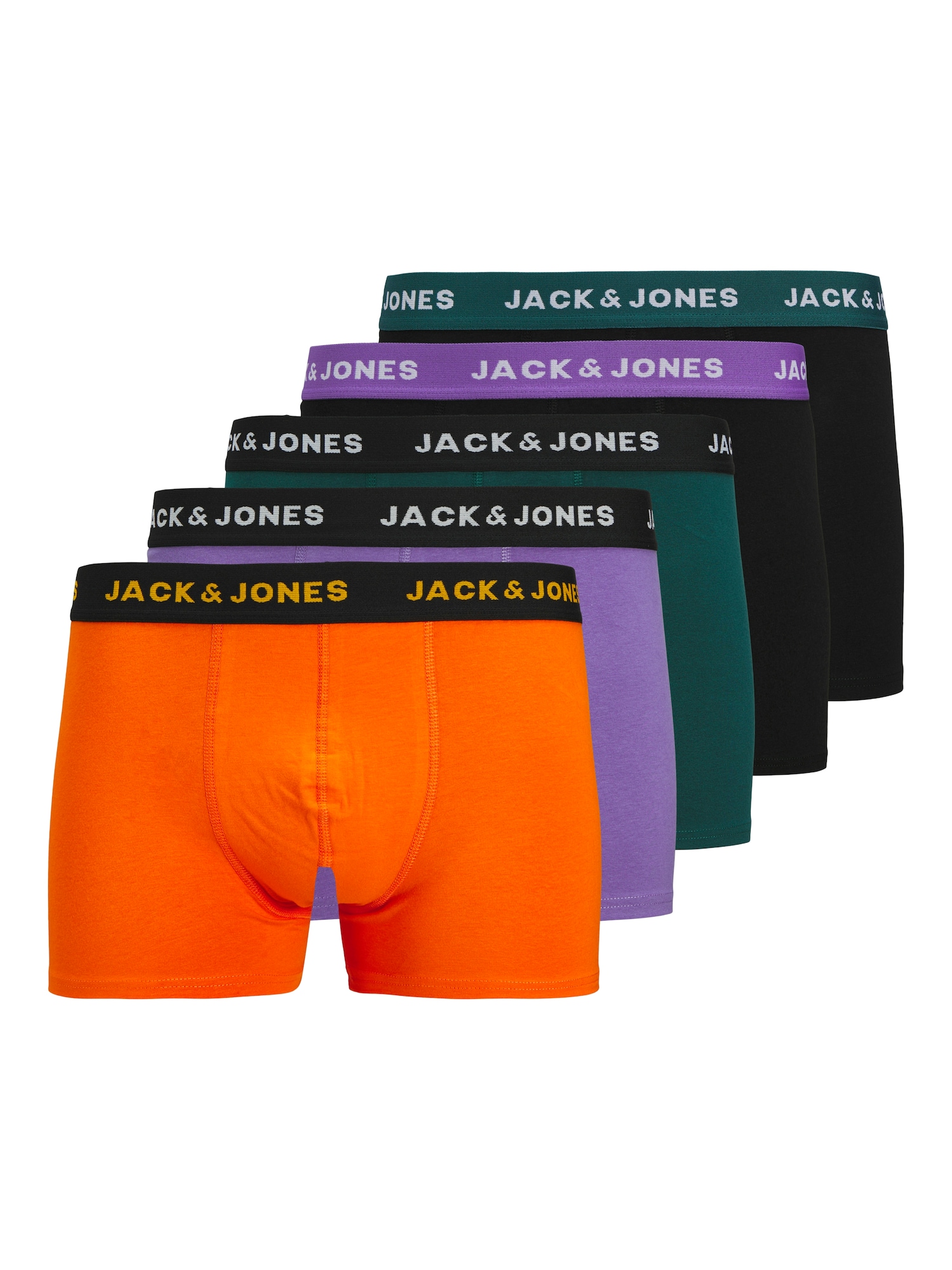JACK & JONES Boxeralsók 'JACBEN'  zöld / lila / narancs / fekete akciós termékkép 1