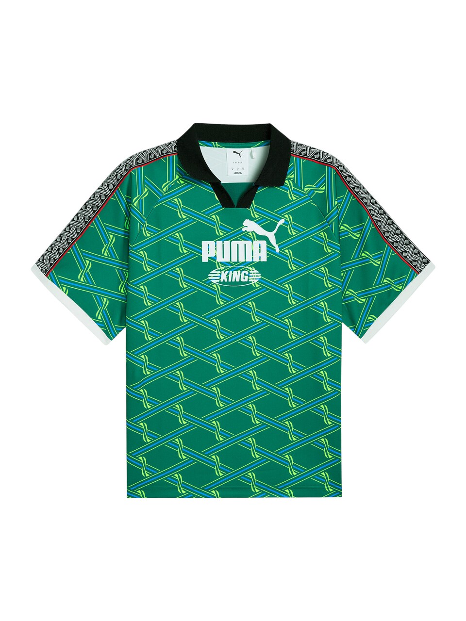 Trikå 'King' azur / jade / svart