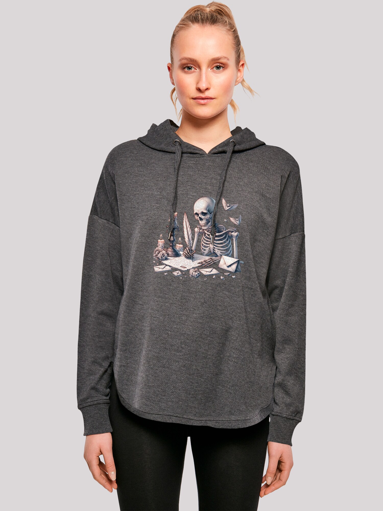 Thumbnail - F4NT4STIC Hoodie Skelett Liebesbrief Valentinstag