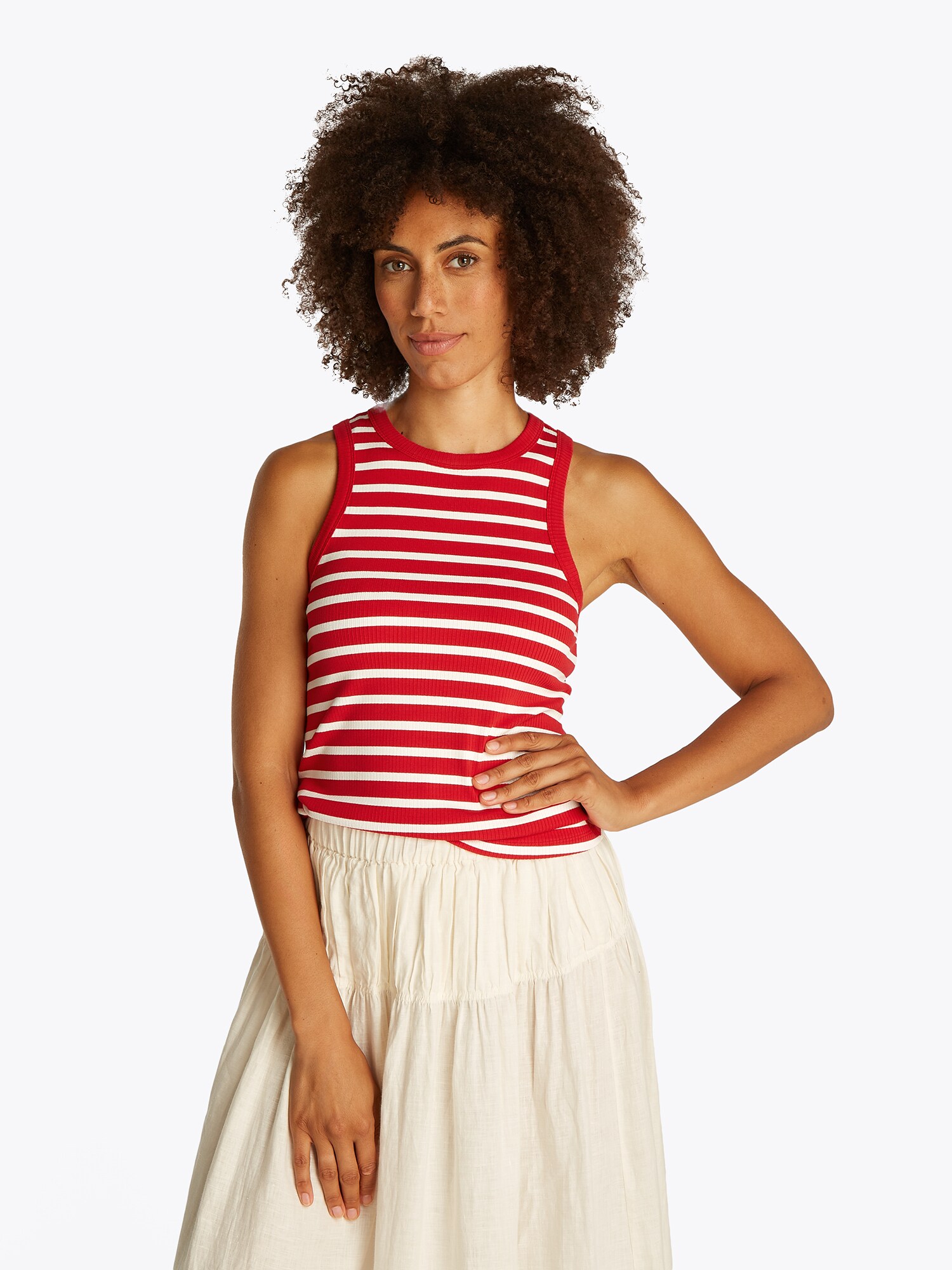 TOMMY HILFIGER Top  piros / fekete / fehér termék 2. képe