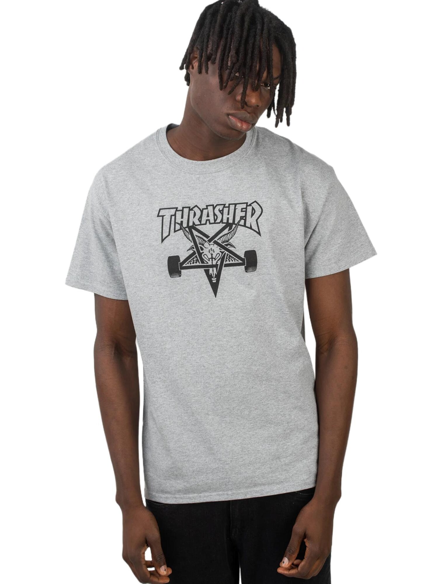 THRASHER Camiseta 'SKATEGOAT T-SHIRT'  gris – imagen 2