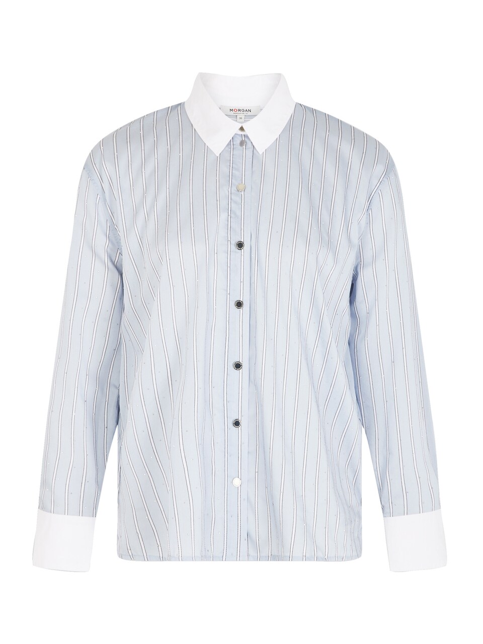 Blus 'CHEMISE' ljusblå / svart