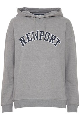 Oxmo Sweatshirt ‘Colisa’ Grijs gemêleerd / Zwart / Wit