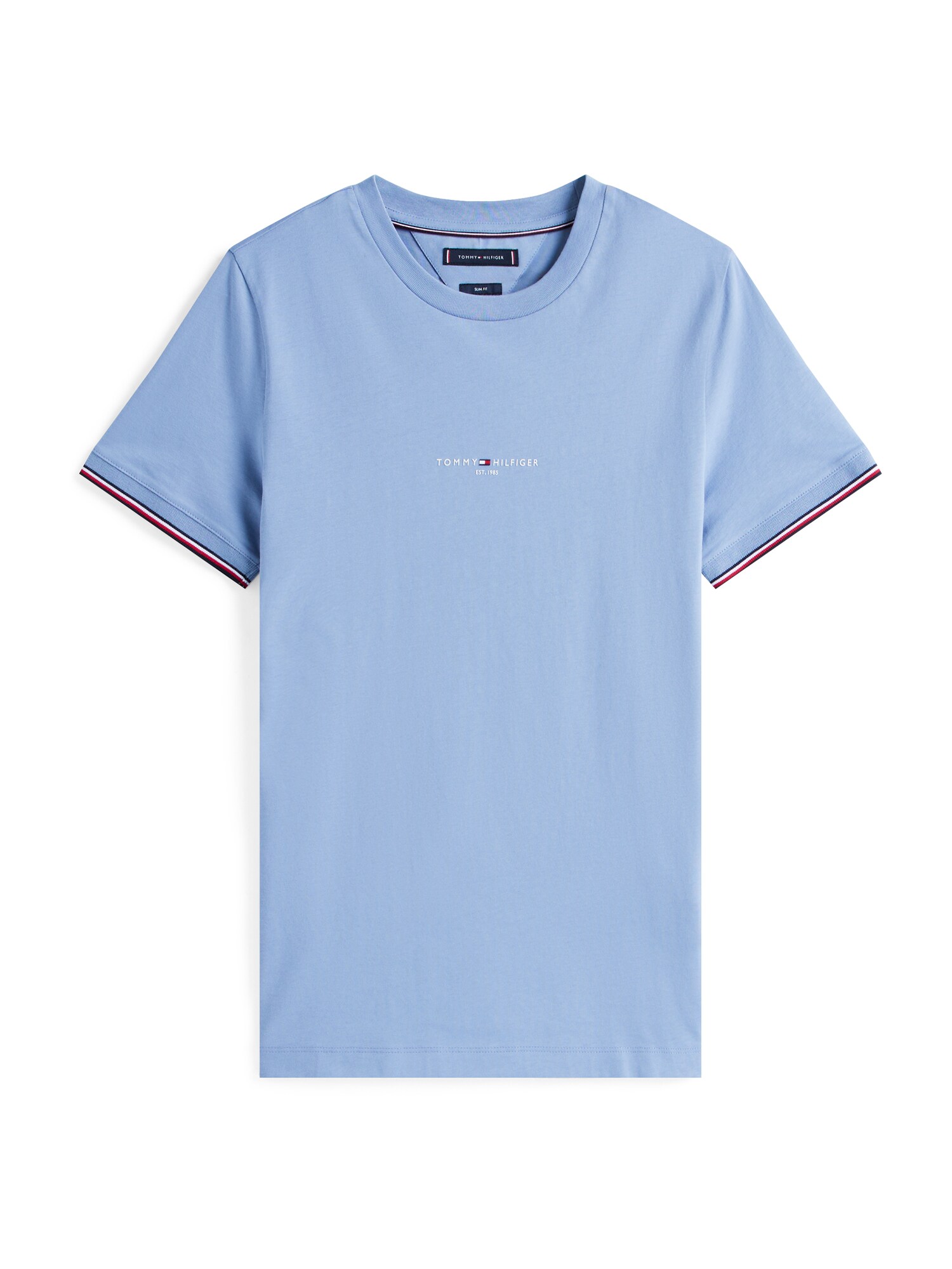 TOMMY HILFIGER Póló  galambkék / vörösáfonya / fekete / fehér akciós termékkép 1