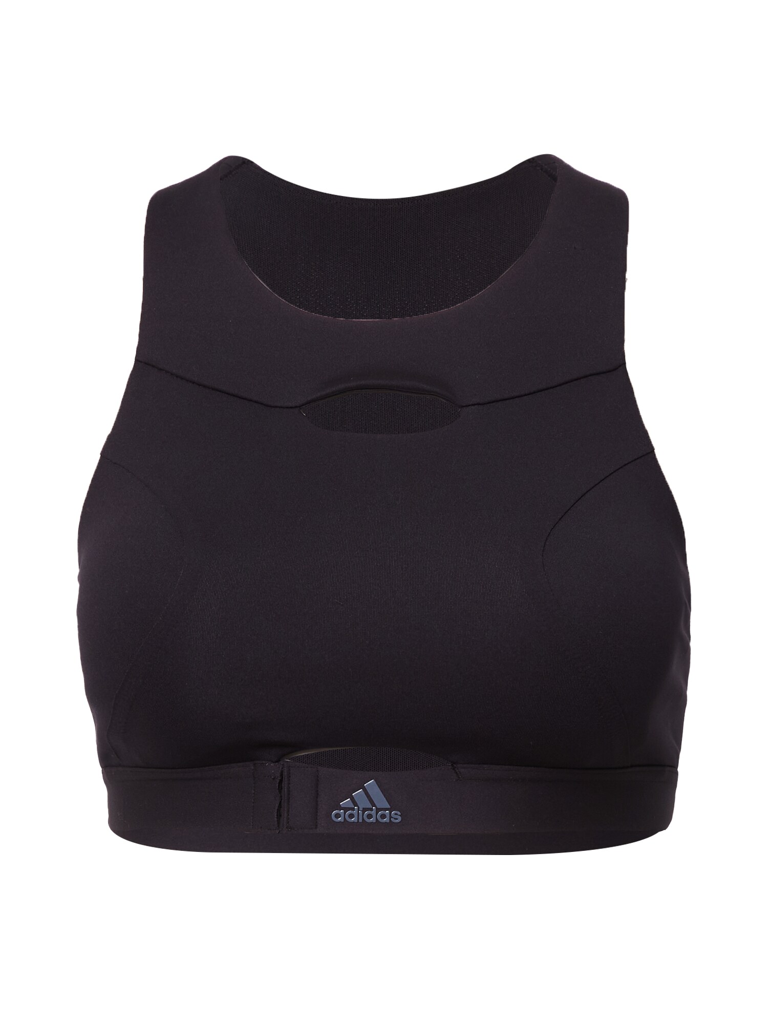 ADIDAS SPORTSWEAR Športová podprsenka 'Powerimpact Luxe Medium-Support'  tmavosivá / čierna