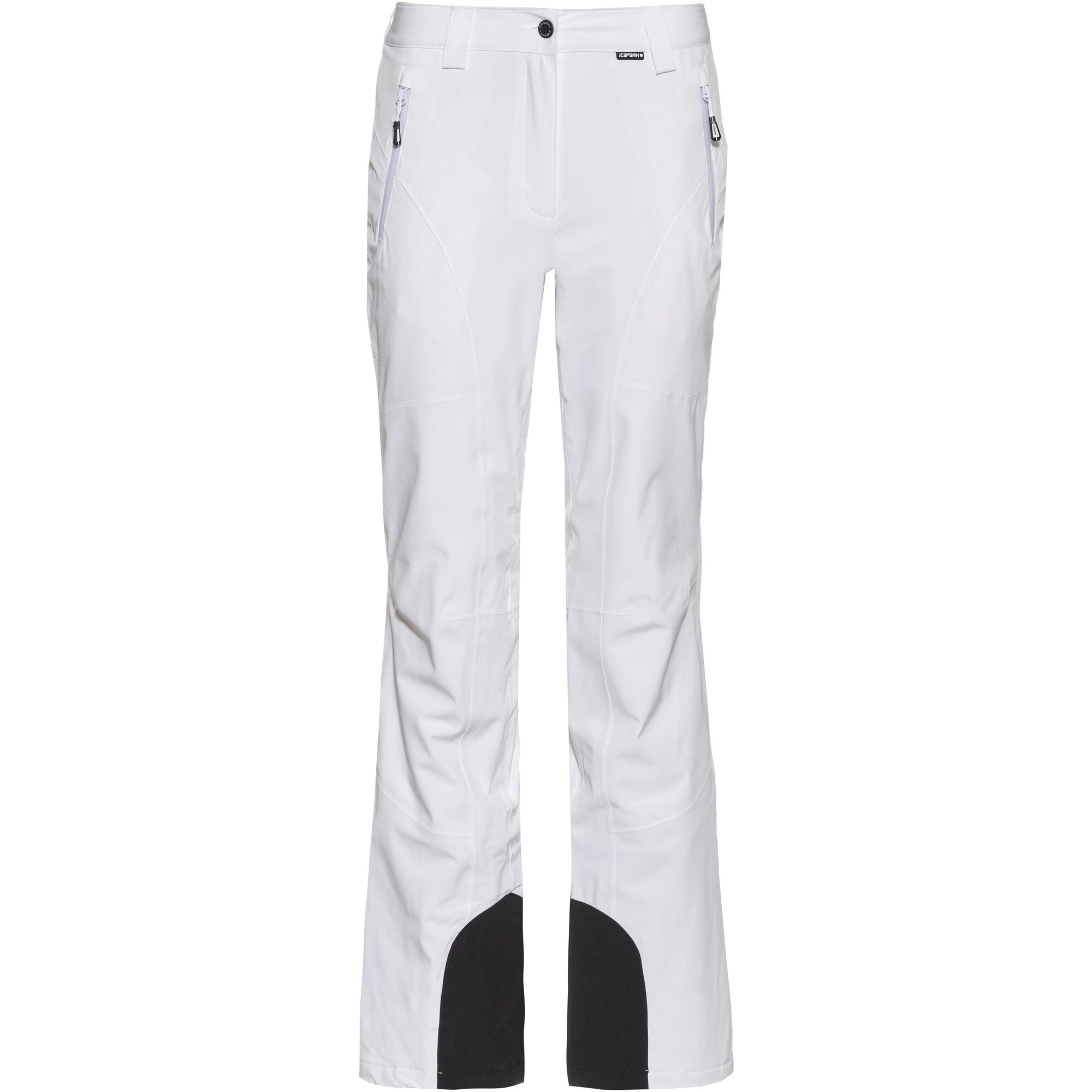 ICEPEAK Calças outdoor 'Freyung'  preto / branco