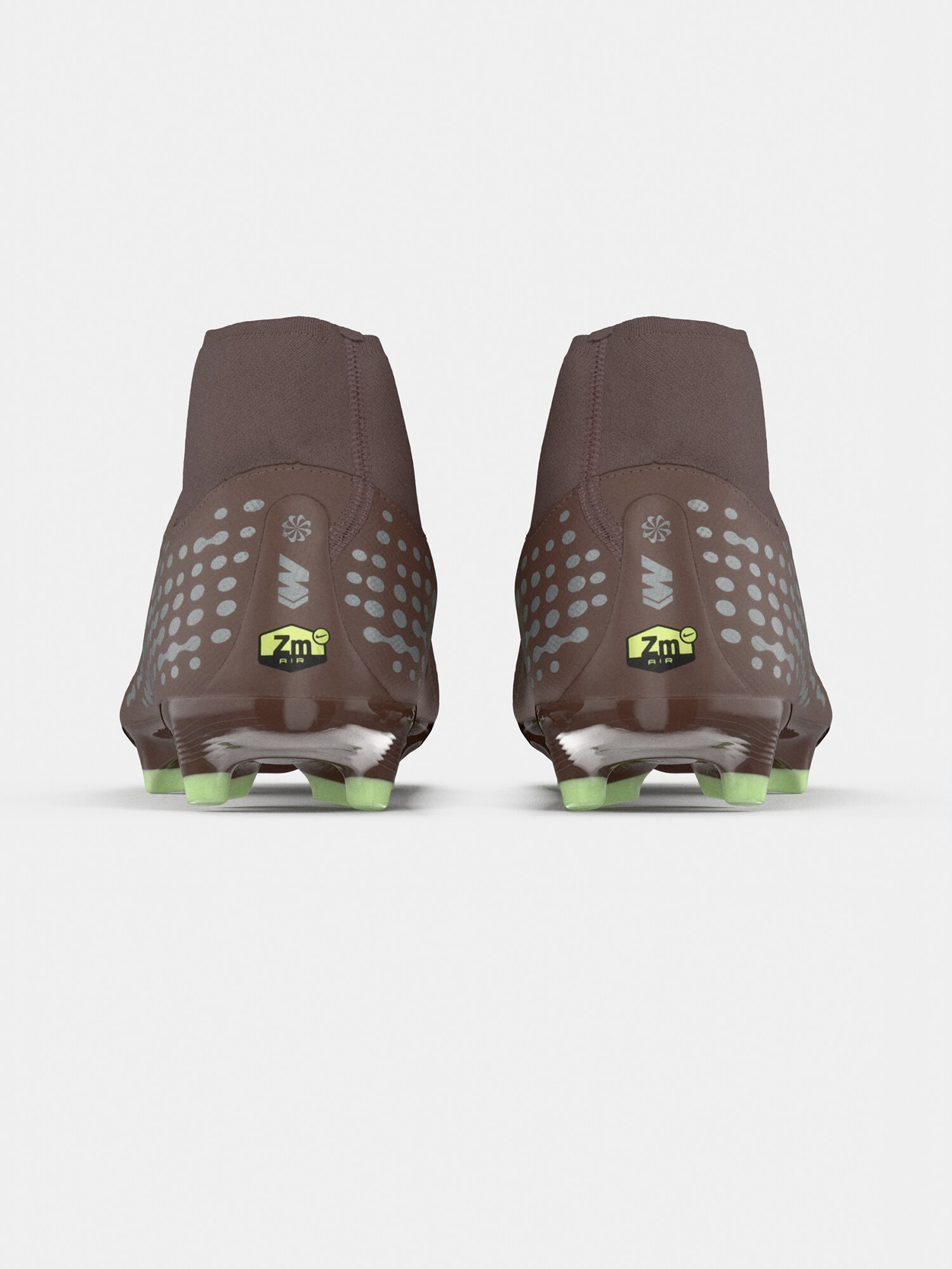 NIKE Kopačky  čokoládová / limetková / sivá (obrázok 4)