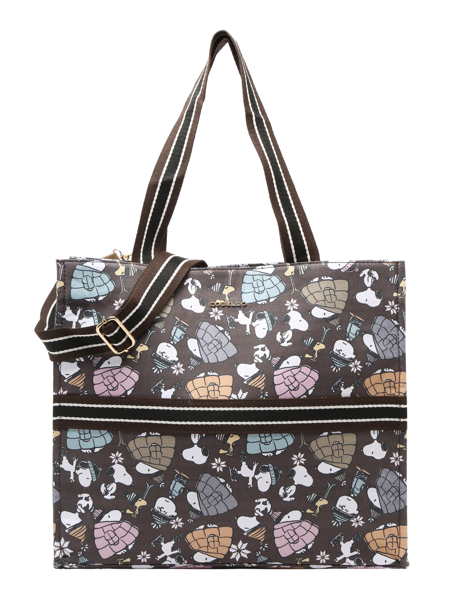 CODELLO Shopper  creme / azul claro / castanho / preto / branco