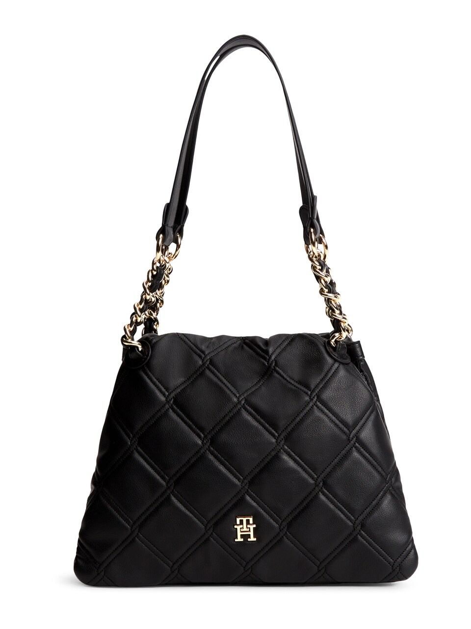 Axelremsväska 'TH Monogram Quilted Tote'