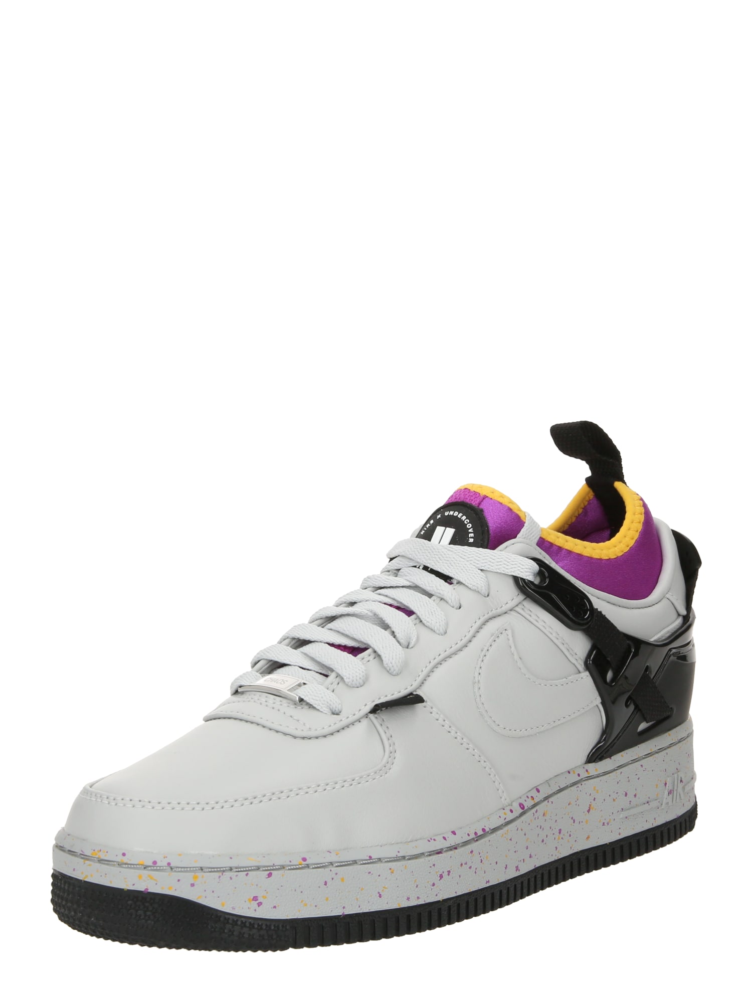 Nike Sportswear Sneaker low 'Air Force 1 SP x UNDERCOVER'  galben / gri deschis / lila / negru
