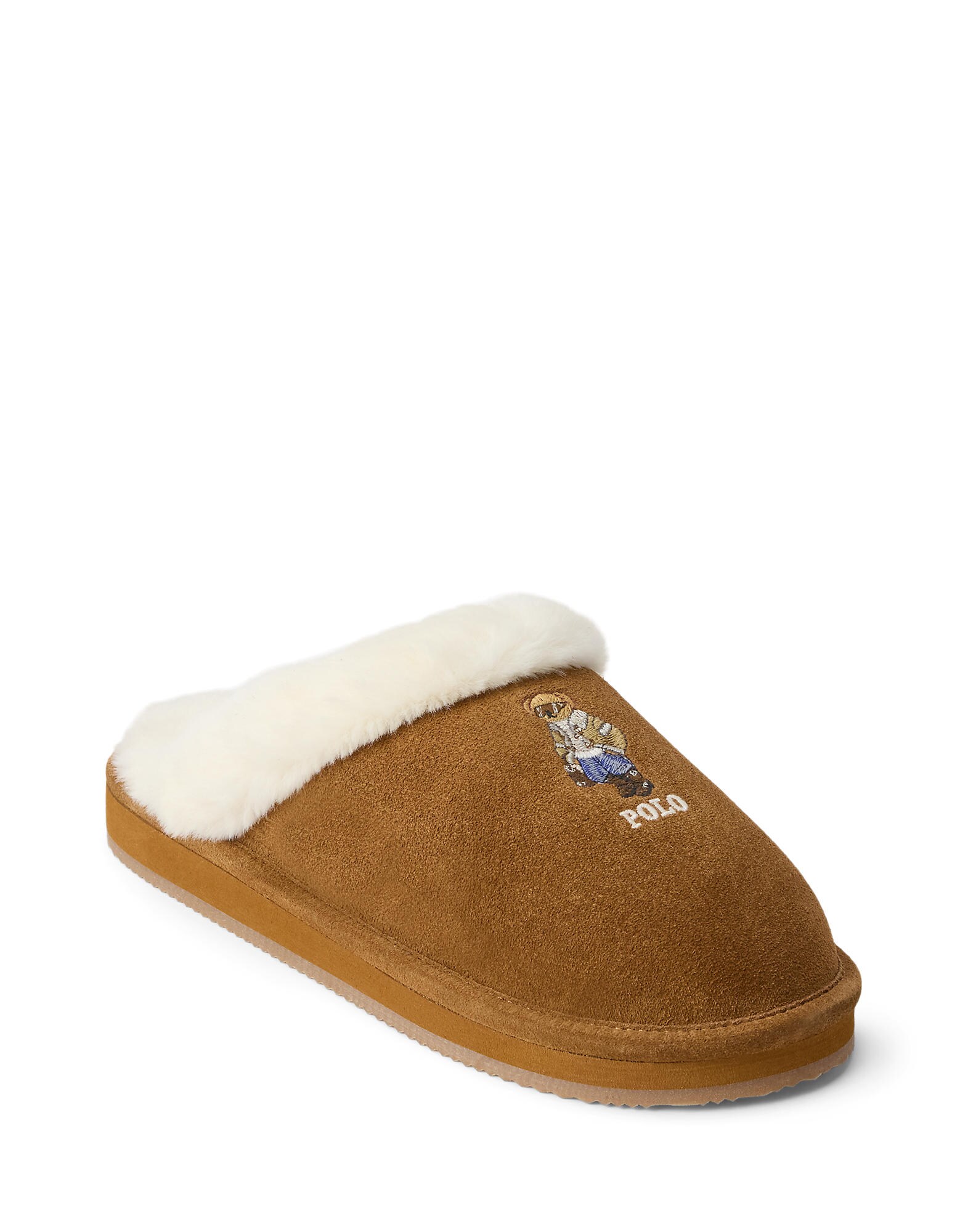Polo Ralph Lauren Zapatillas de casa 'KAYLEIGH' camelo / azul / capuchino / blanco – imagen 2