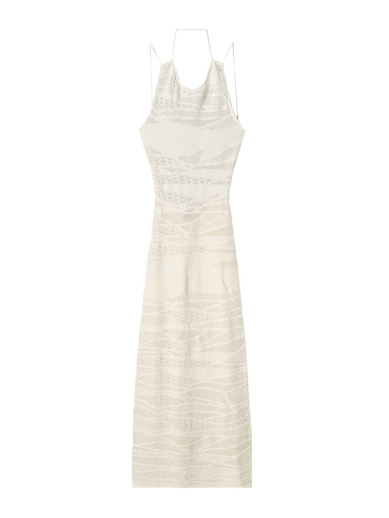 Bershka Rochie tricotat  ecru