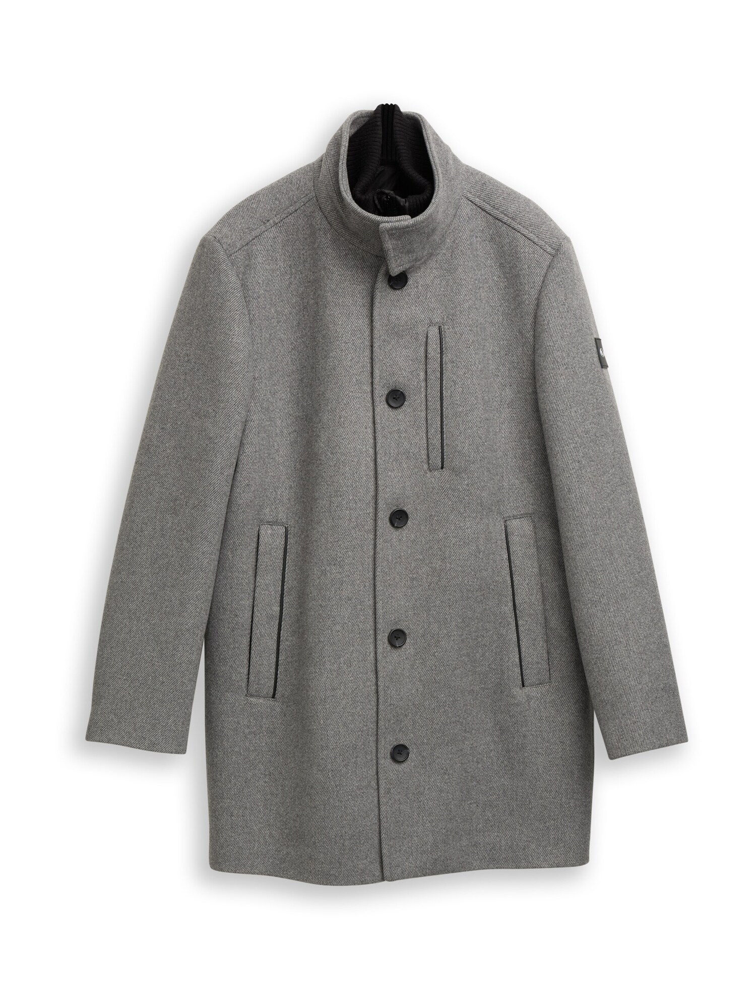 TOM TAILOR Palton de primăvară-toamnă  gri / negru