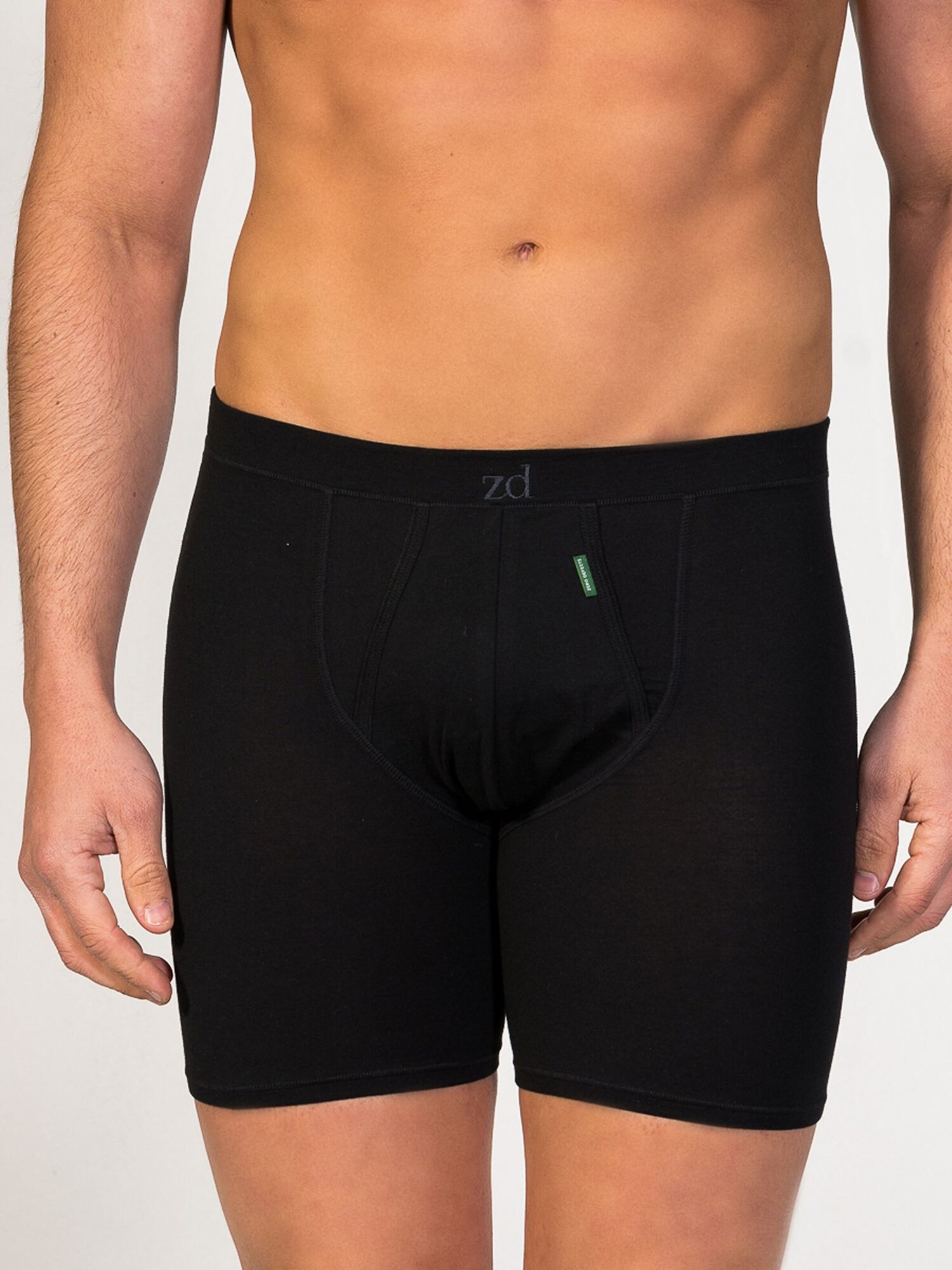 zd ZERO DEFECTS Calzoncillo boxer 'Cyclist Egyptian cotton' negro