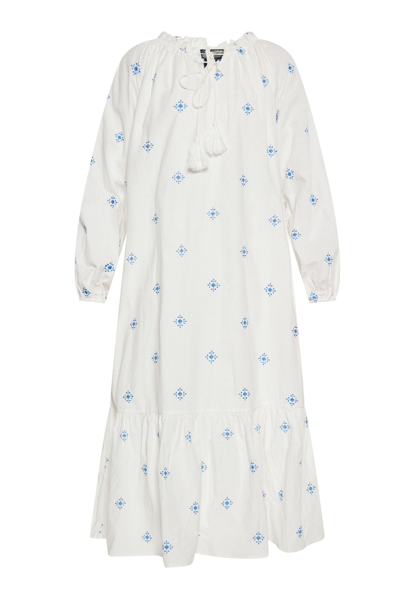 DreiMaster Vintage Rochie  albastru / alb lână