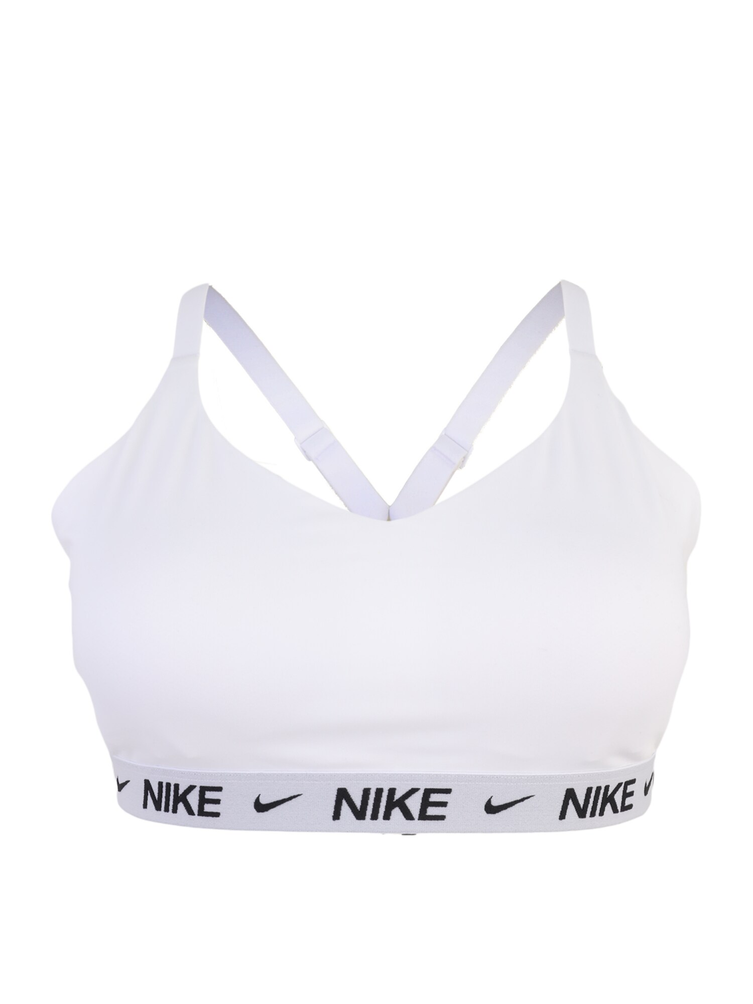NIKE Športová podprsenka 'INDY'  čierna / biela