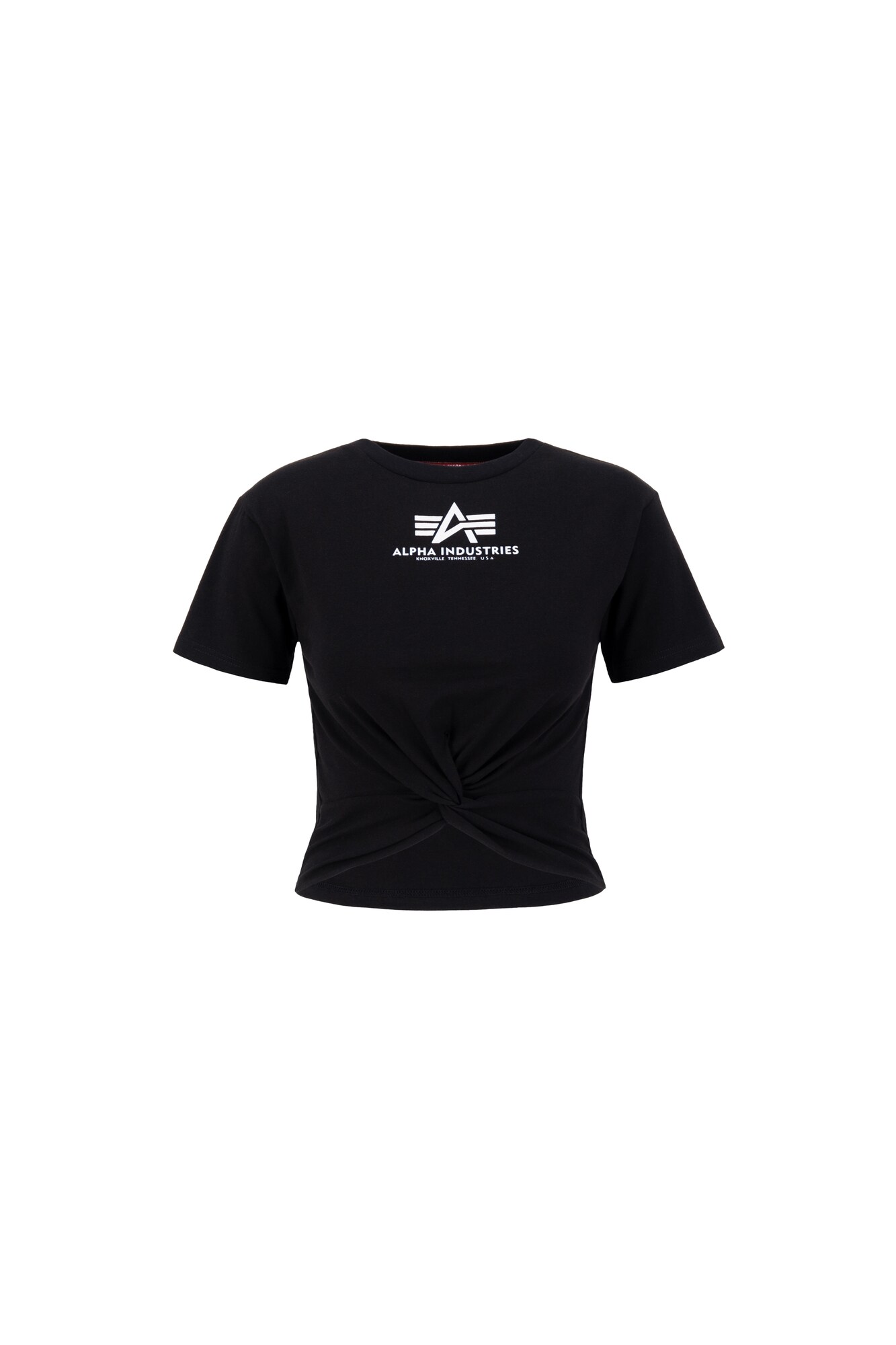ALPHA INDUSTRIES Tričko  čierna / biela