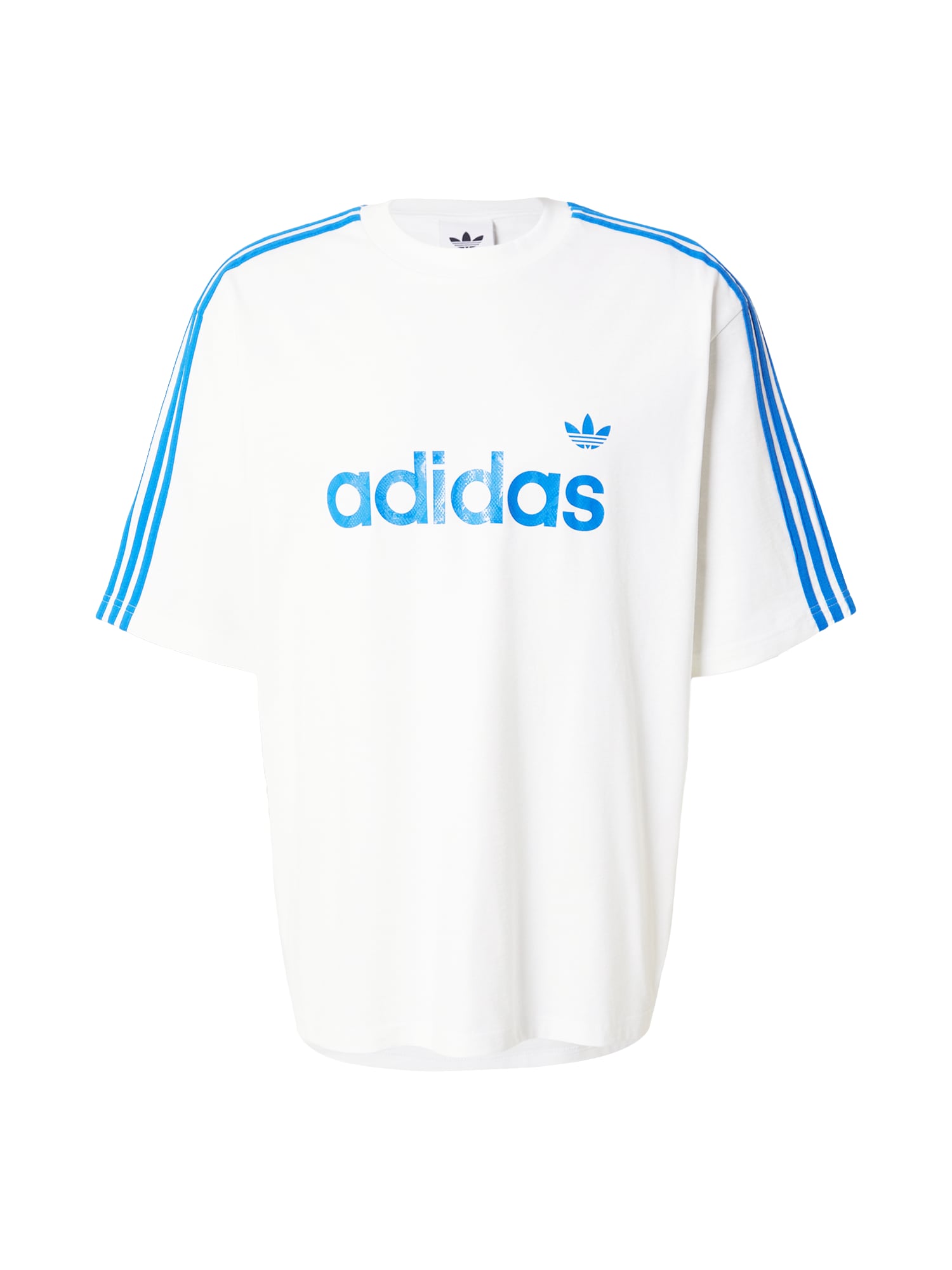 ADIDAS ORIGINALS Tricou SNAKE albastru deschis / alb