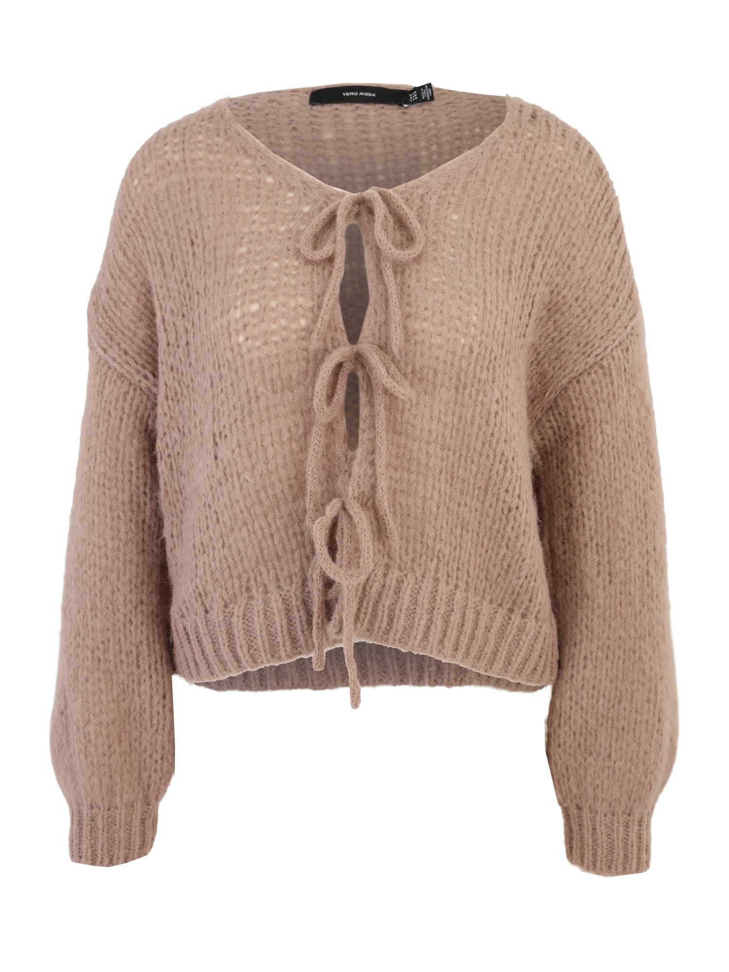 Vero Moda Petite Geacă tricotată VMALOA  gri taupe