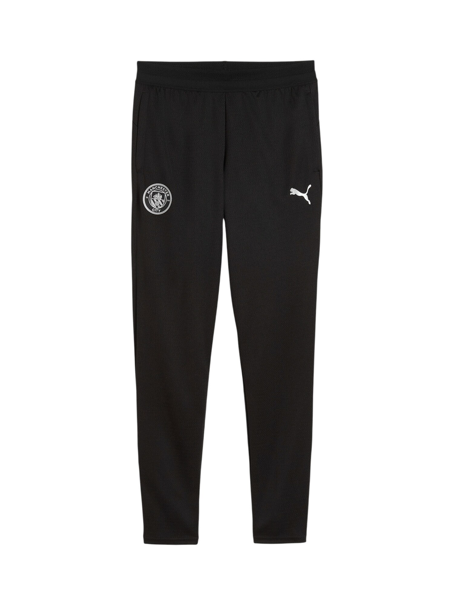 PUMA Pantaloni sport Manchester City  gri deschis / negru / alb