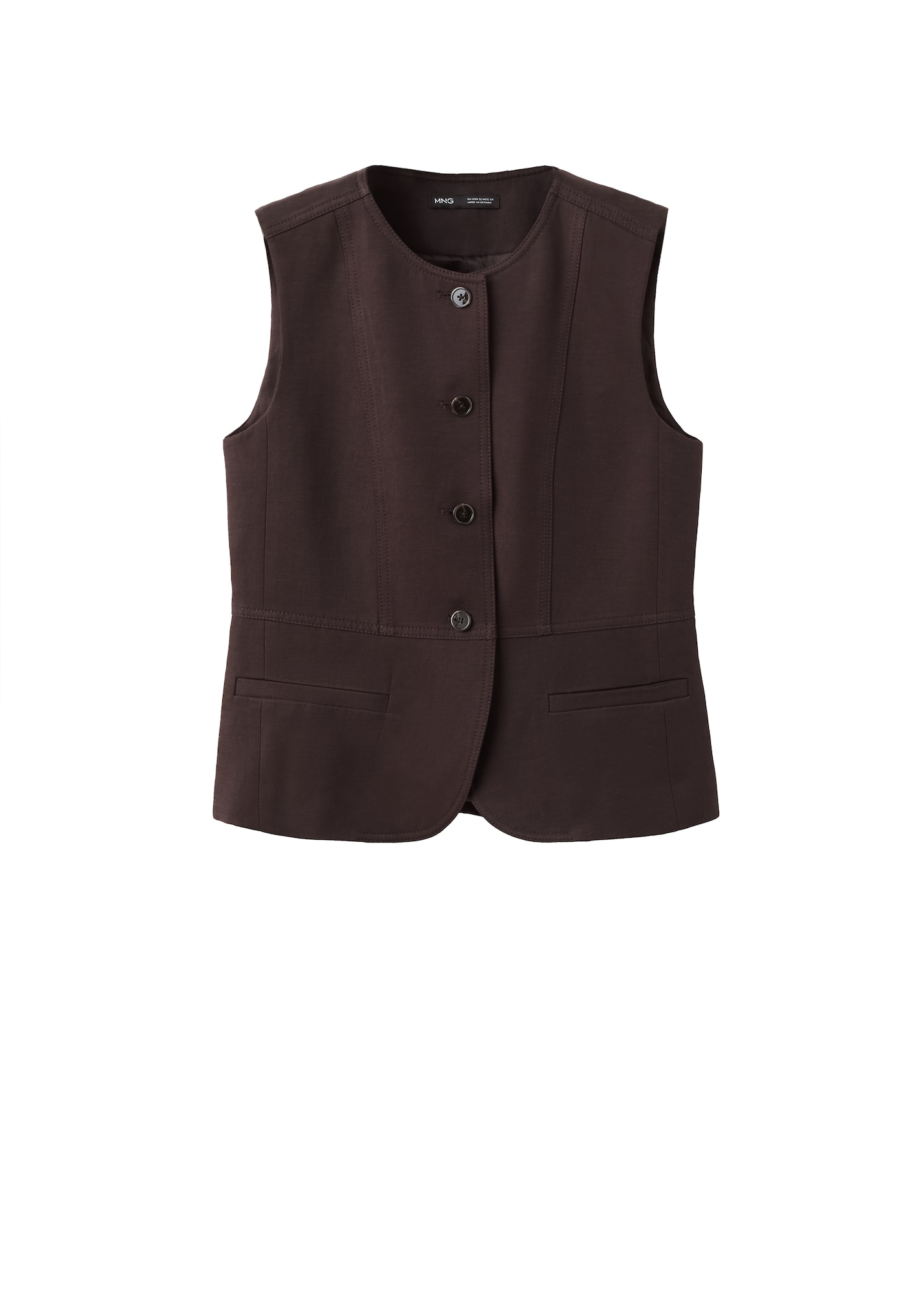 MANGO Vestă de costum AVOCADO maro