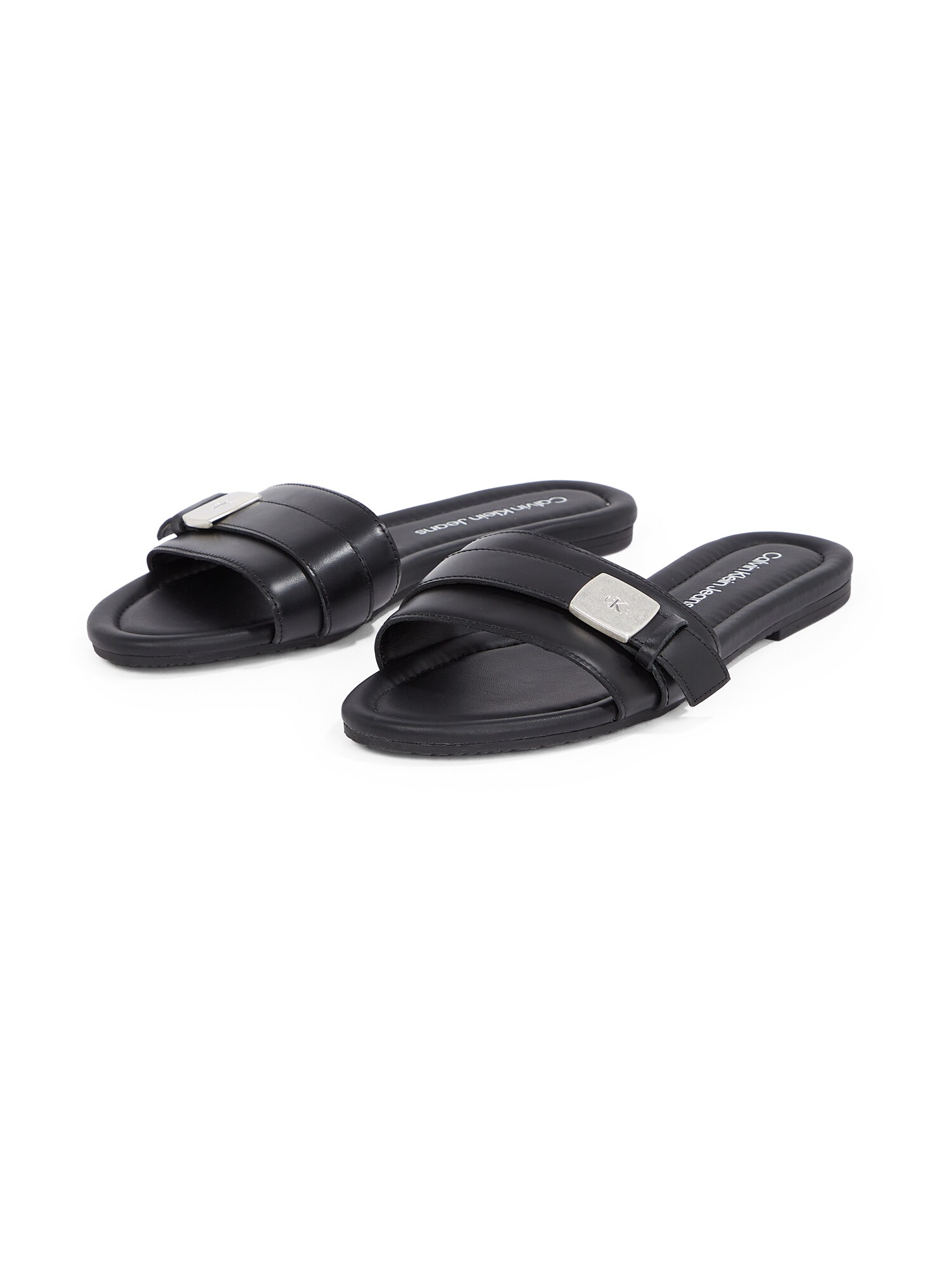 Calvin Klein Jeans Papucs  fekete / ezüst termék 2. képe