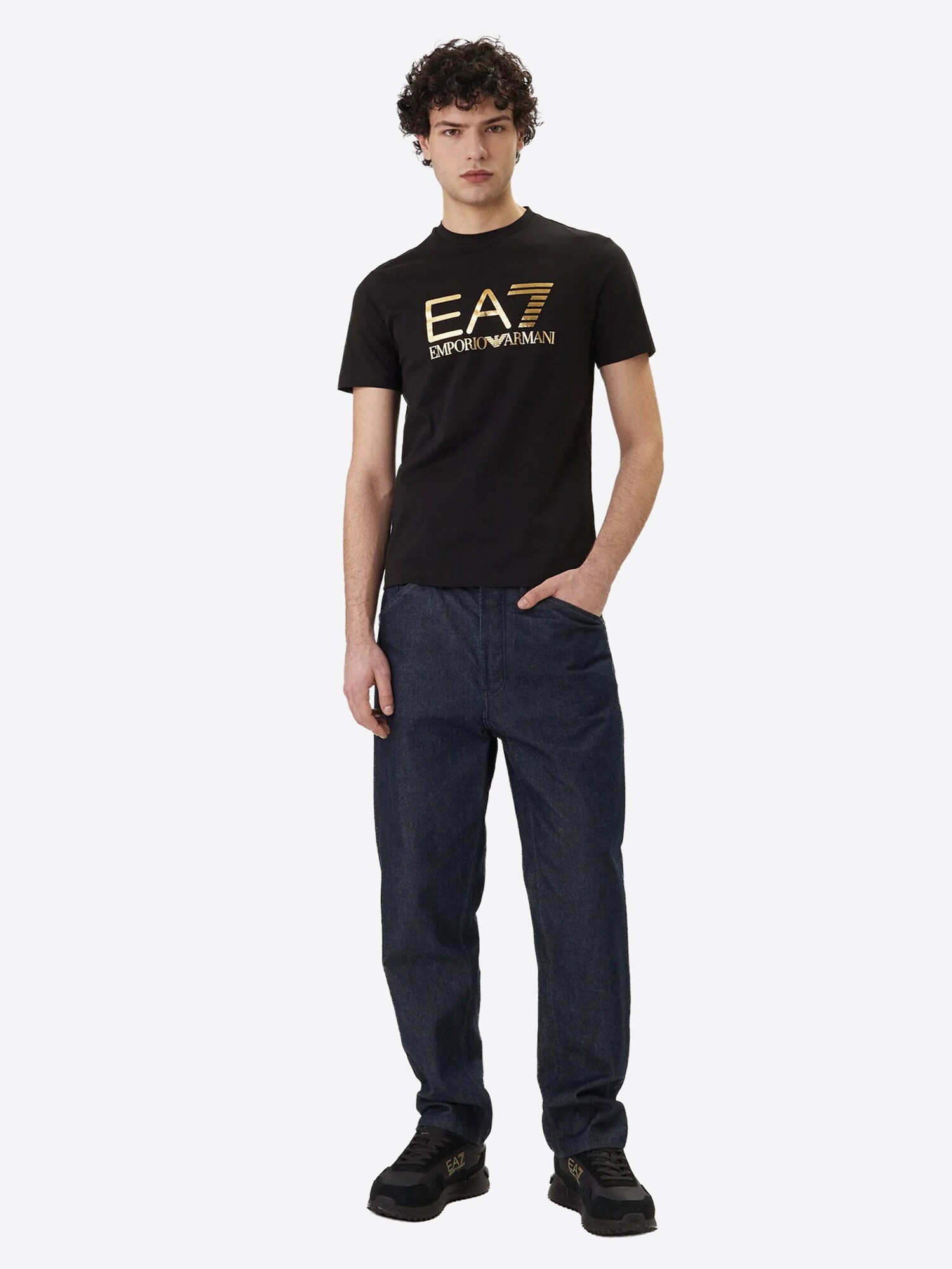 EA7 Emporio Armani Camiseta negro – imagen 4