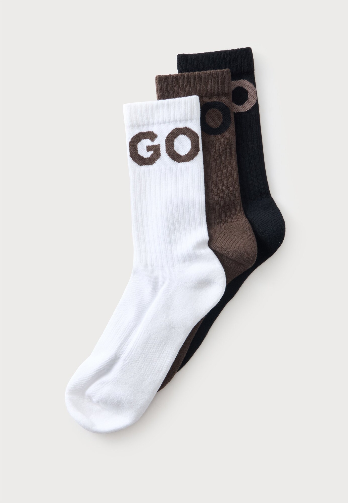 HUGO Calcetines 'Iconic'  chocolate / negro / blanco