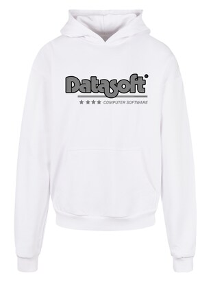 F4NT4STIC Sweatshirt ‘DATASOFT Logo schwarz Retro Videospiel Gaming SEVENSQUARED’ Zwart / Wit