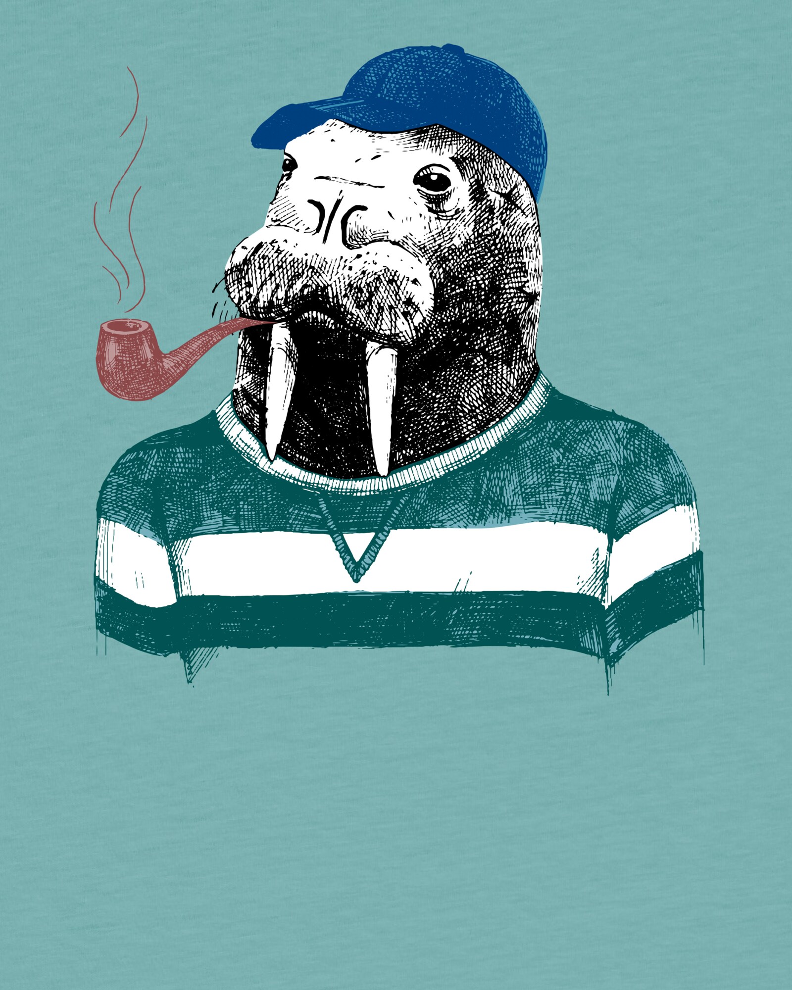 Thumbnail - watabout.kids T-Shirt Walross