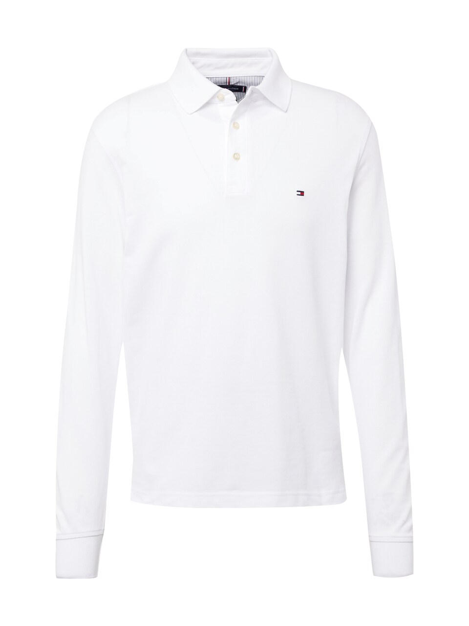 T-shirt '1985 SLIM LS POLO' marinblå / eldröd