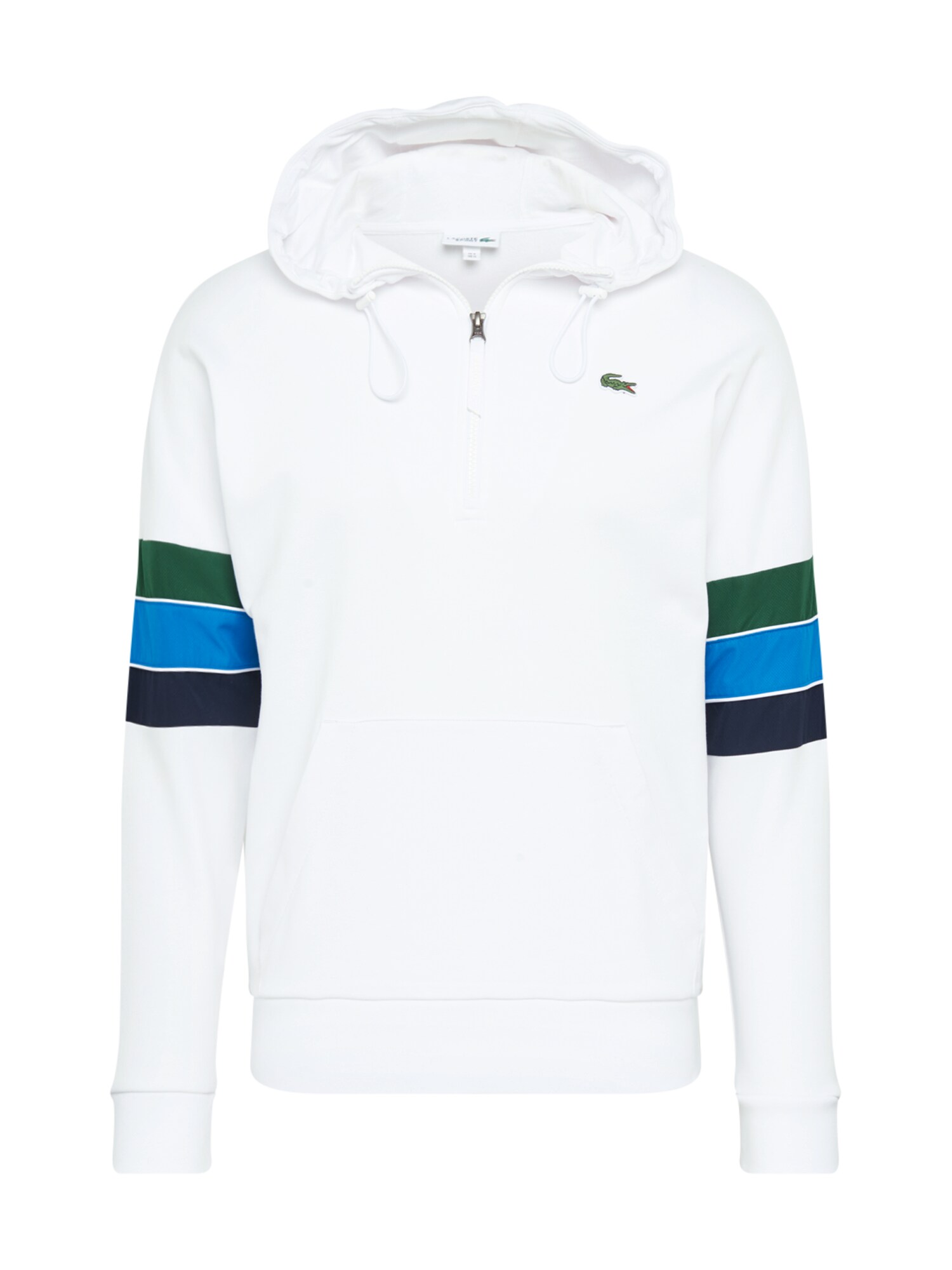 LACOSTE Megztinis be užsegimo  balta / tamsiai žalia / mėlyna / juoda