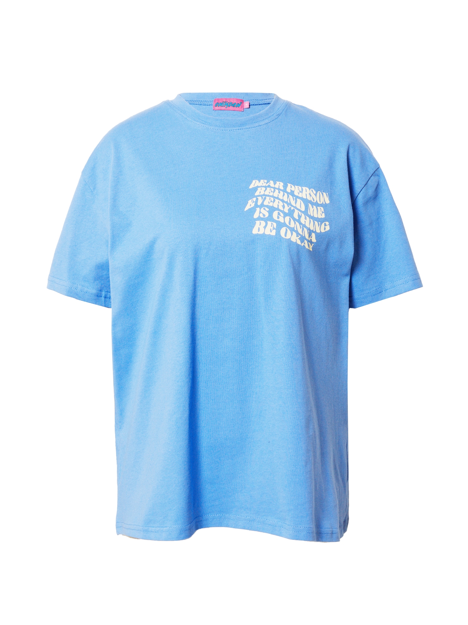 Edikted Marškinėliai 'Dear Person' šviesiai mėlyna / balkšva