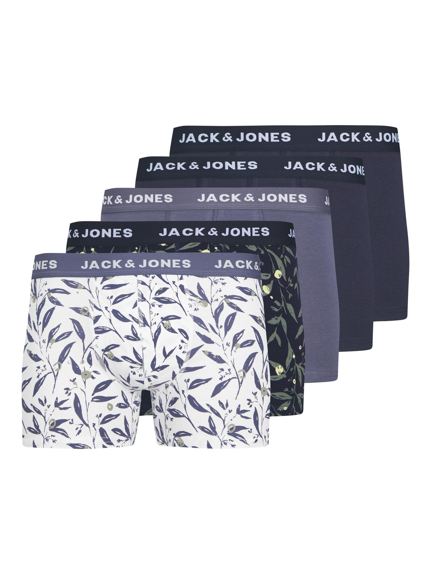 JACK & JONES Boxerky 'JACHARVEY'  námornícka modrá / opálová / čierna / biela